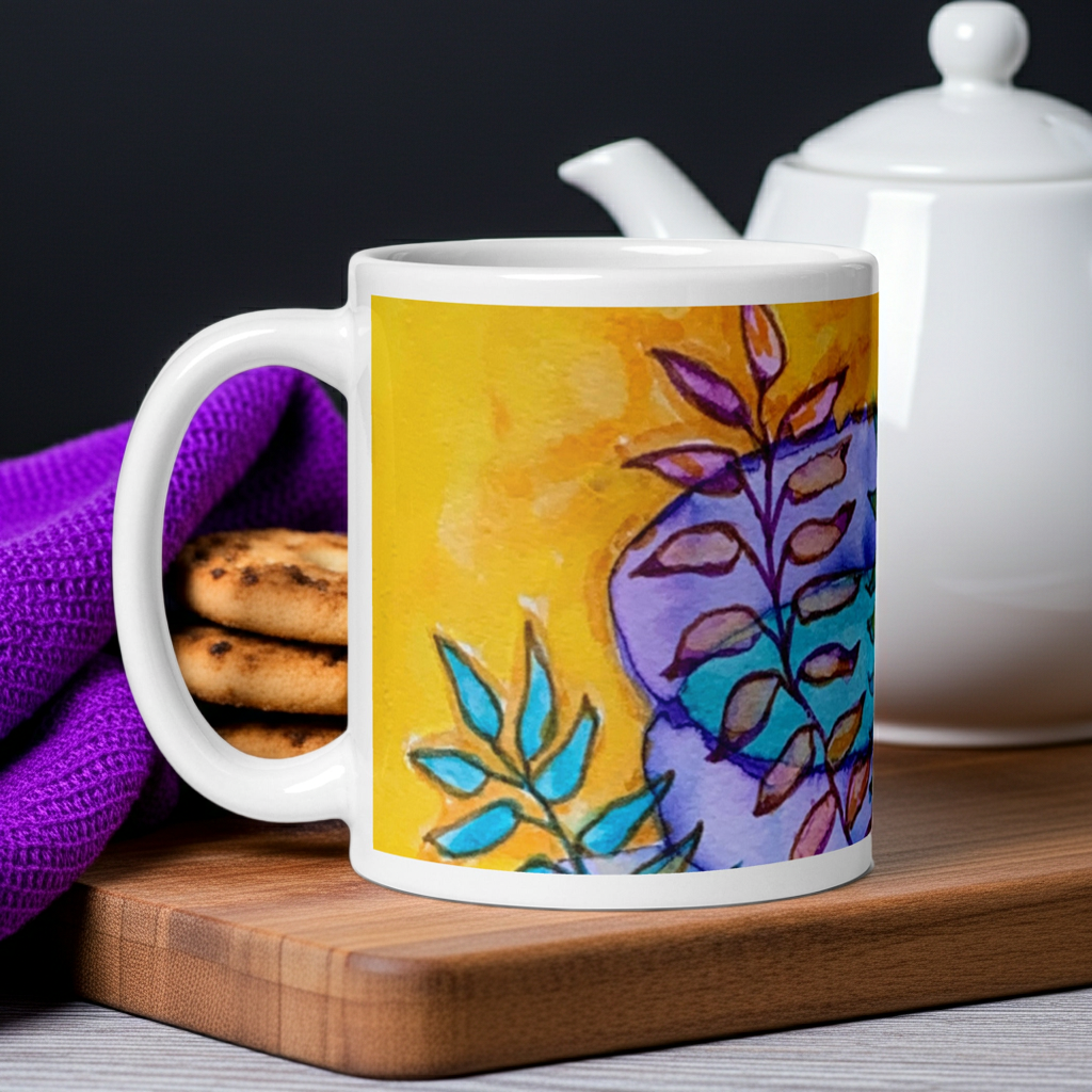 Golden Leaves Mug