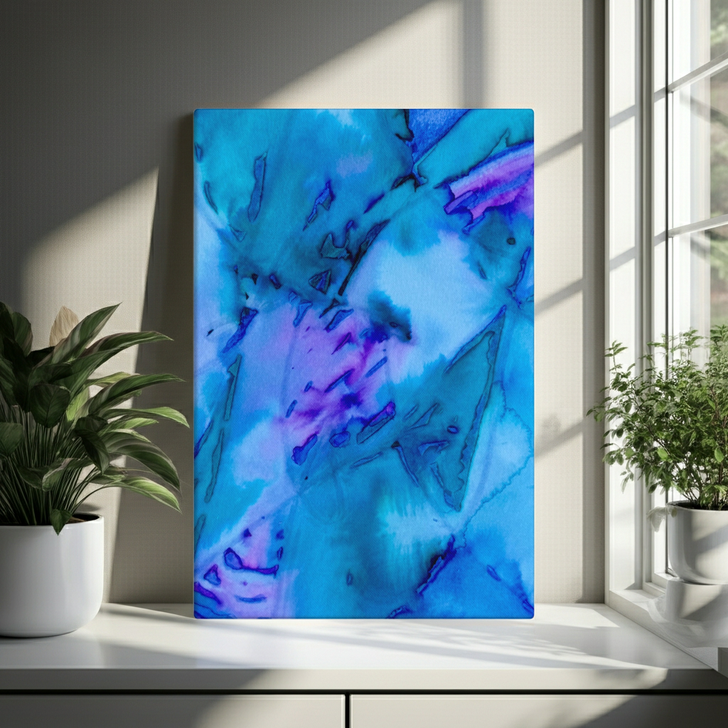 Show Stopper Abstract Canvas Print Unframed