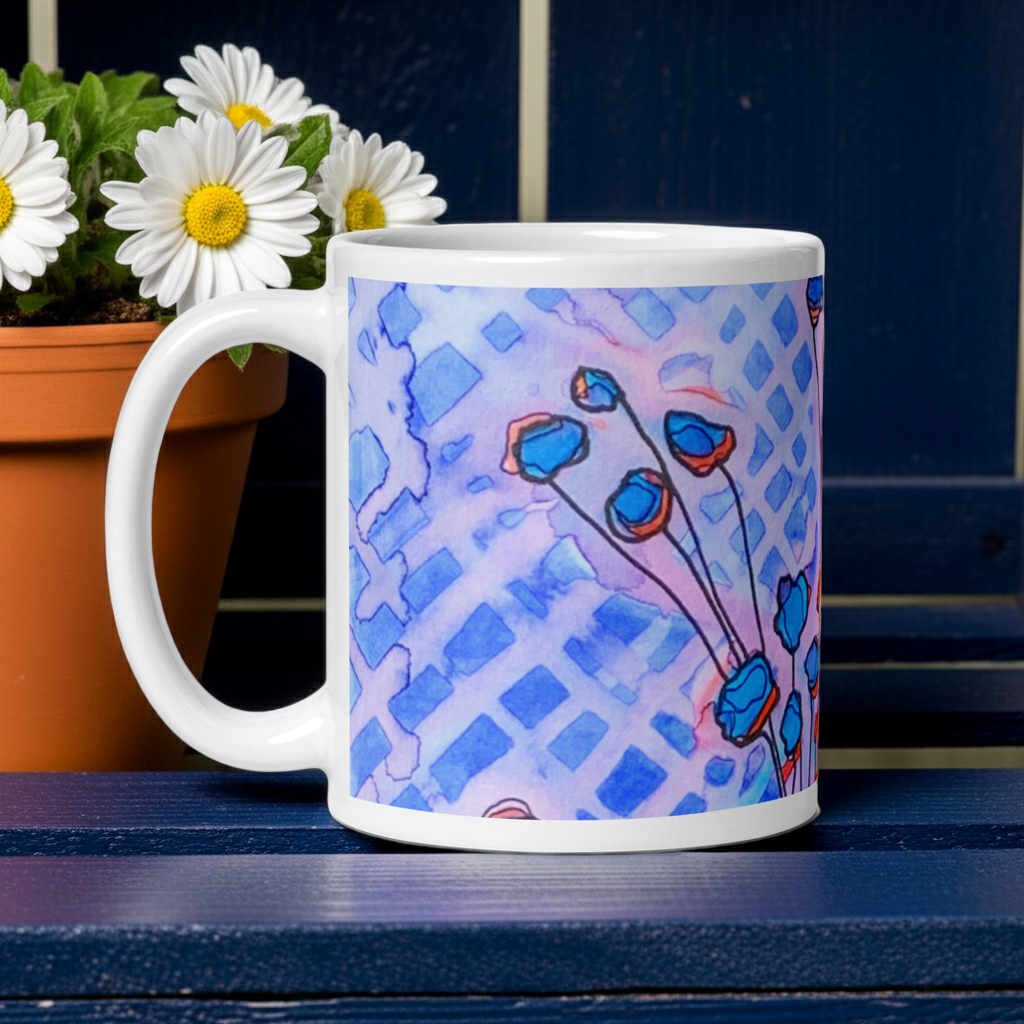 Flower Pot Abstract Mug