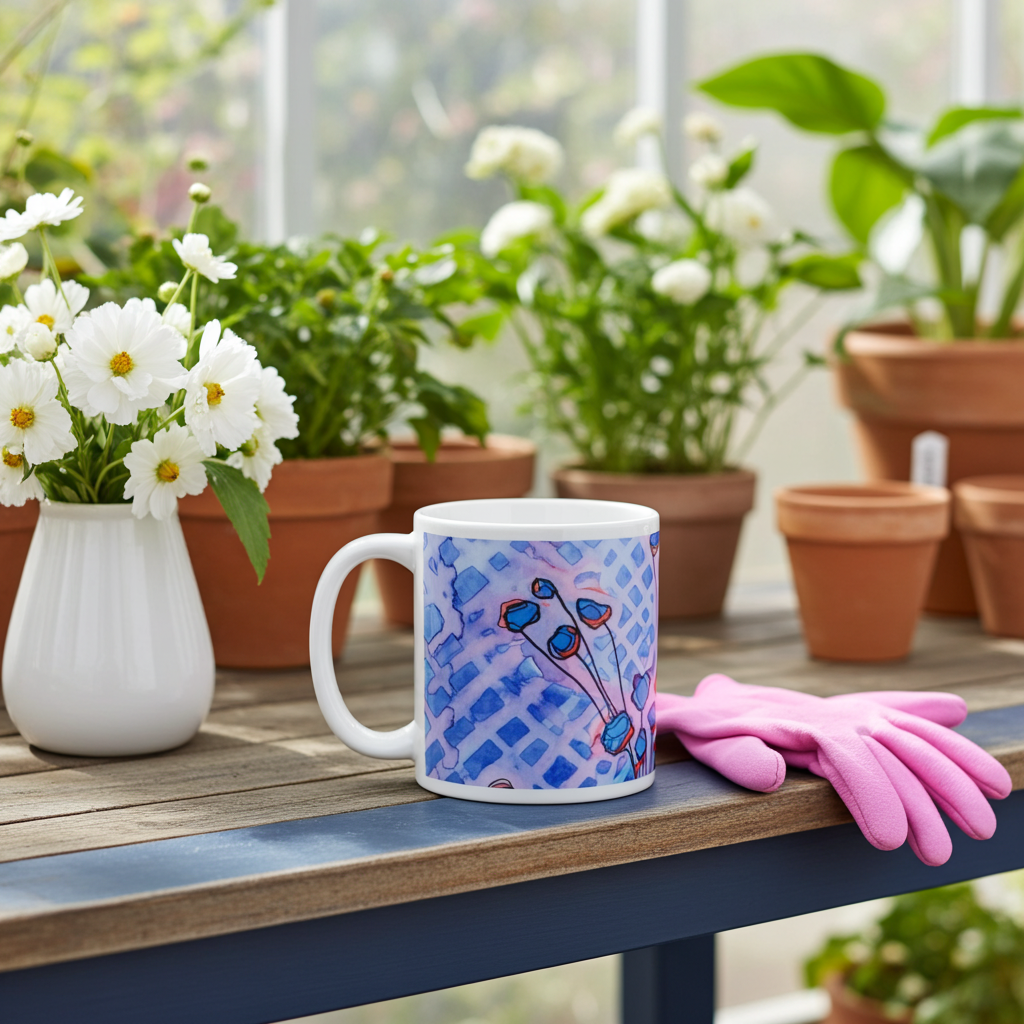 Flower Pot Abstract Mug