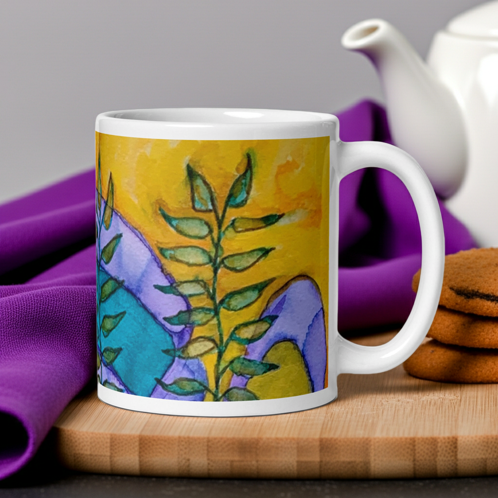 Golden Leaves Mug