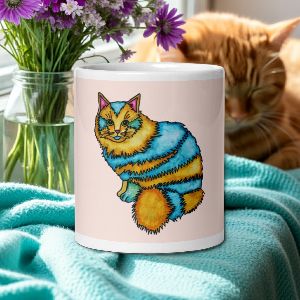 Two Toned Cat Mug