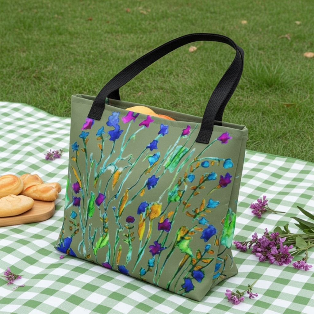 Itty Bitty Blooms Abstract Tote bag