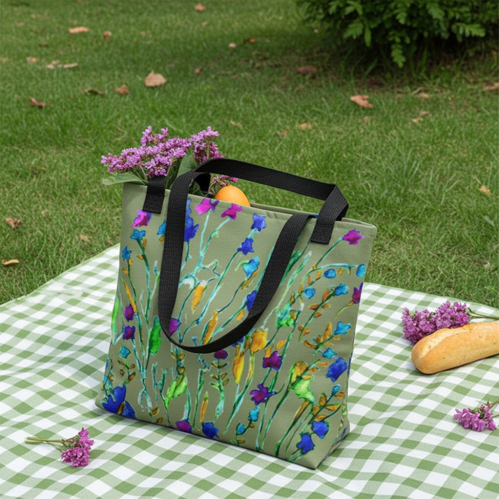 Itty Bitty Blooms Abstract Tote bag