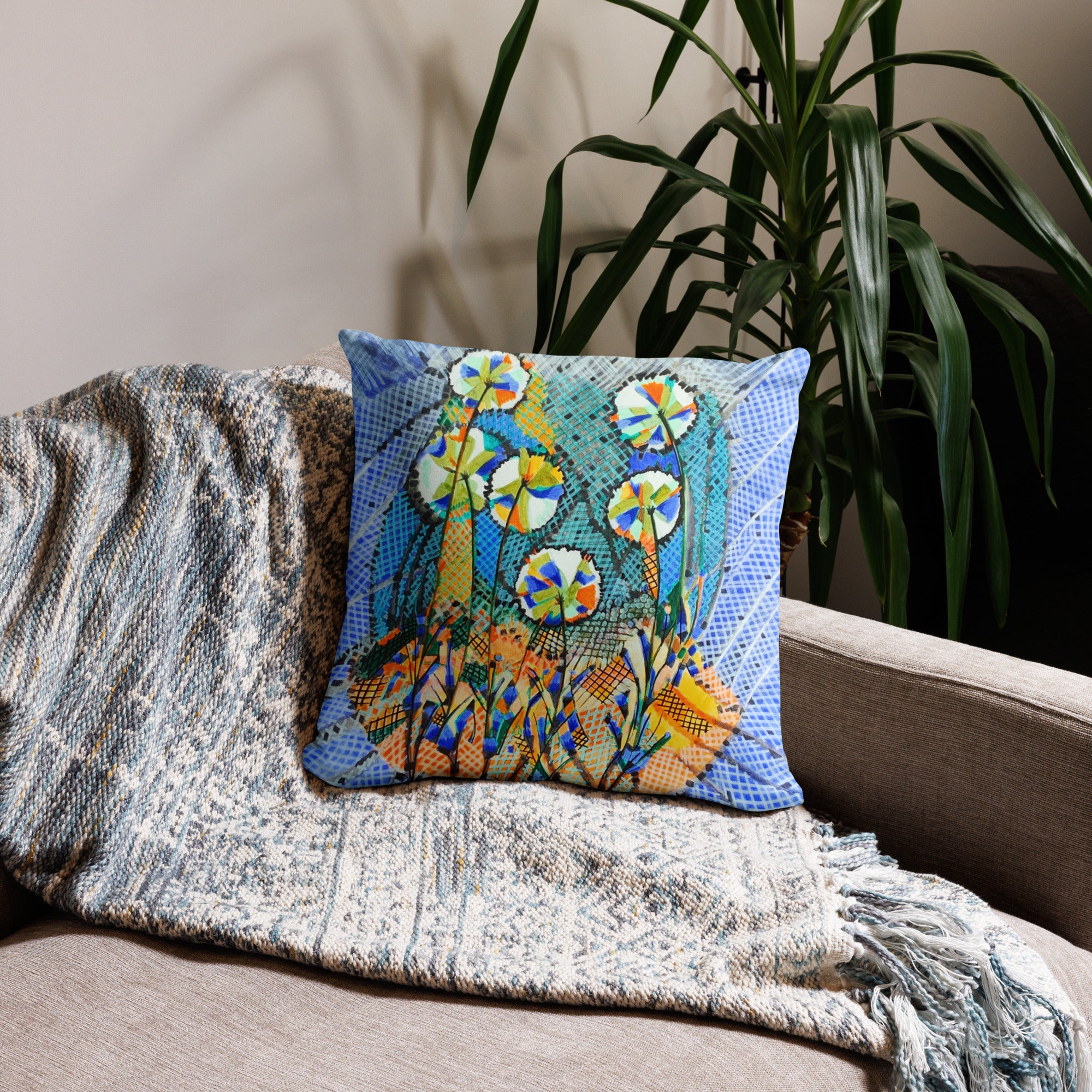 Dandelion Throw Pillow