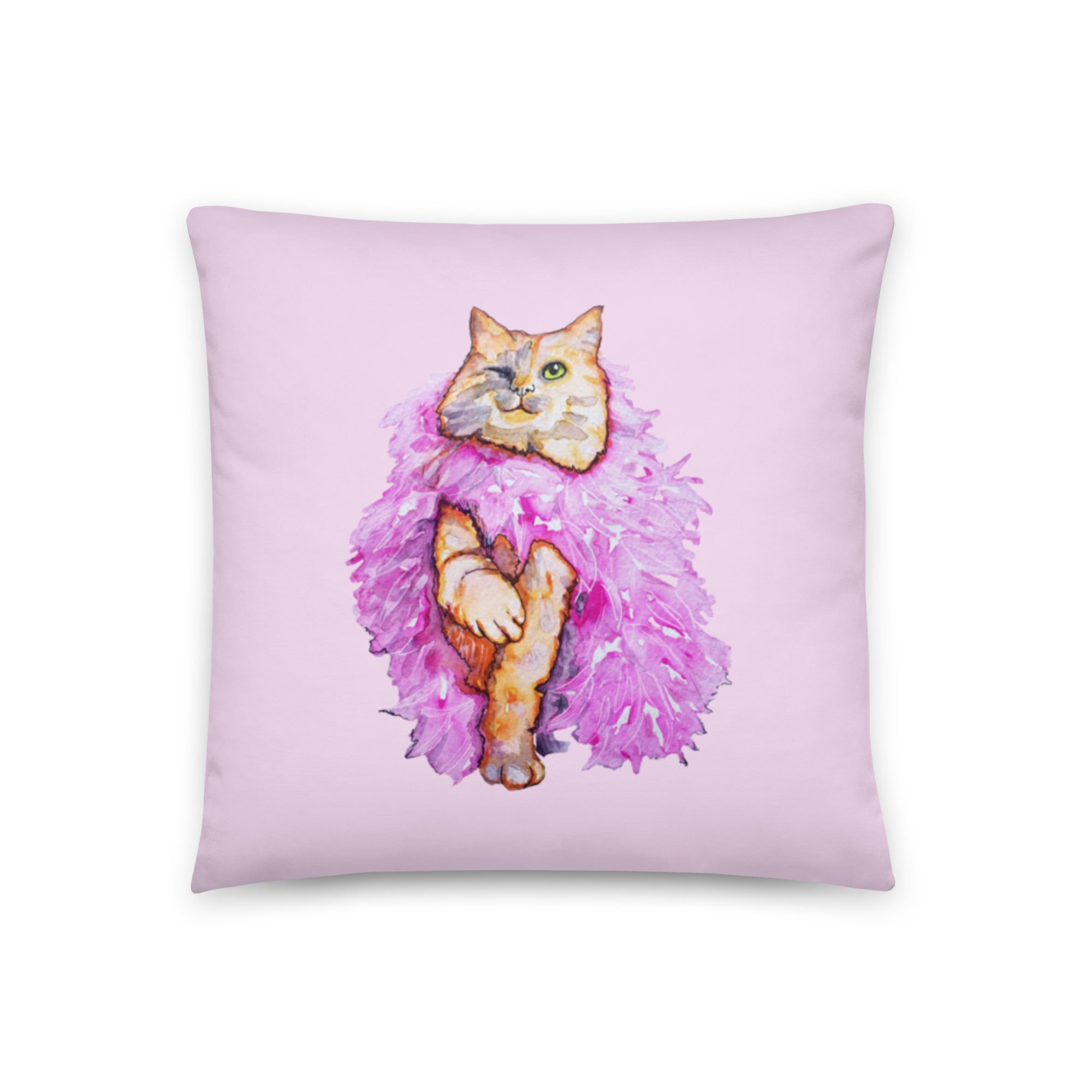 Boa Wink Cat Pillow