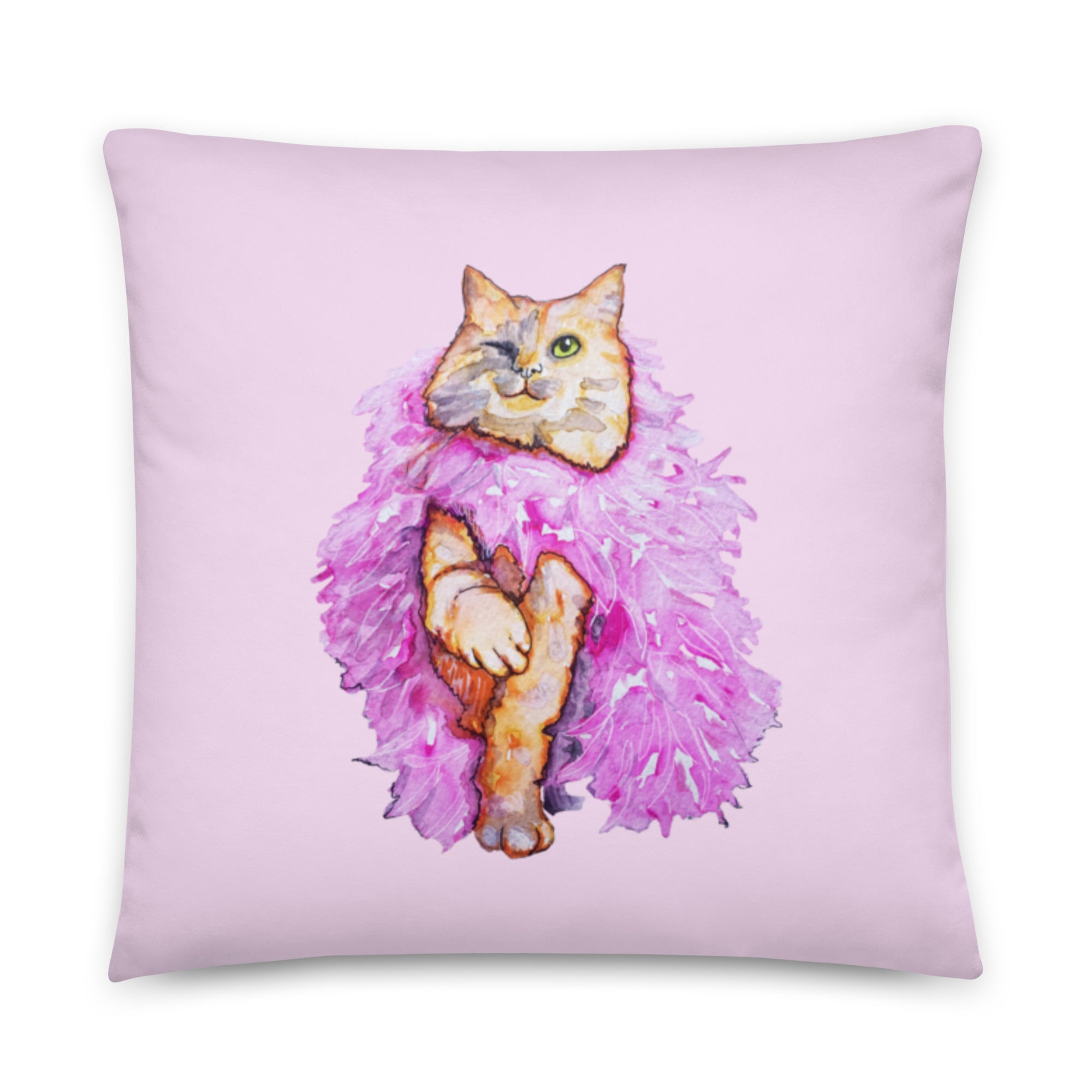 Boa Wink Cat Pillow