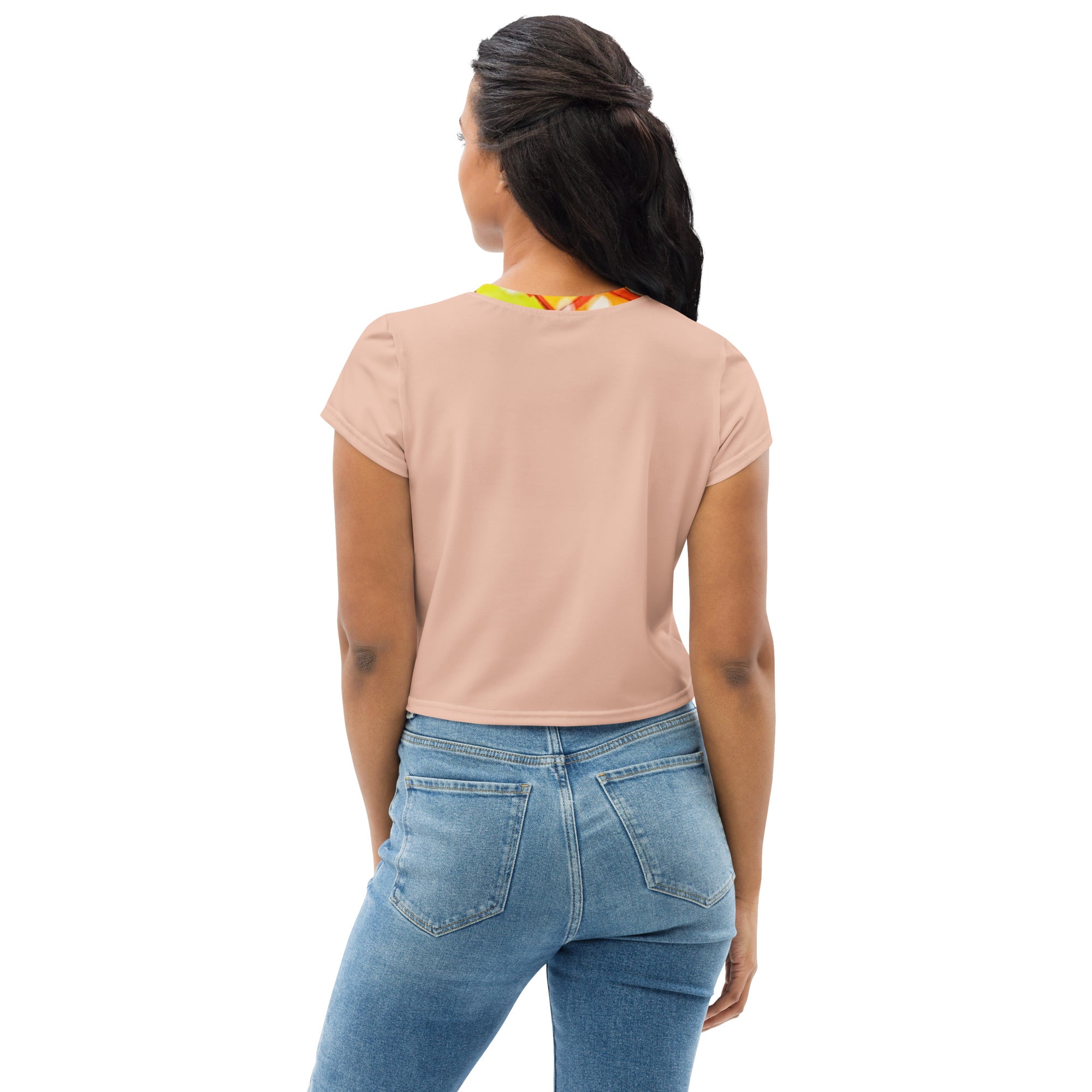 Cat Bowl Crop T-shirt