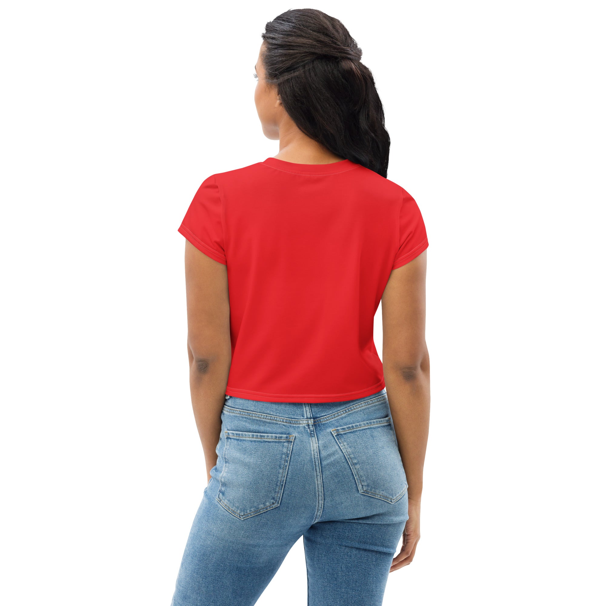 Checkers Cat Crop T-shirt