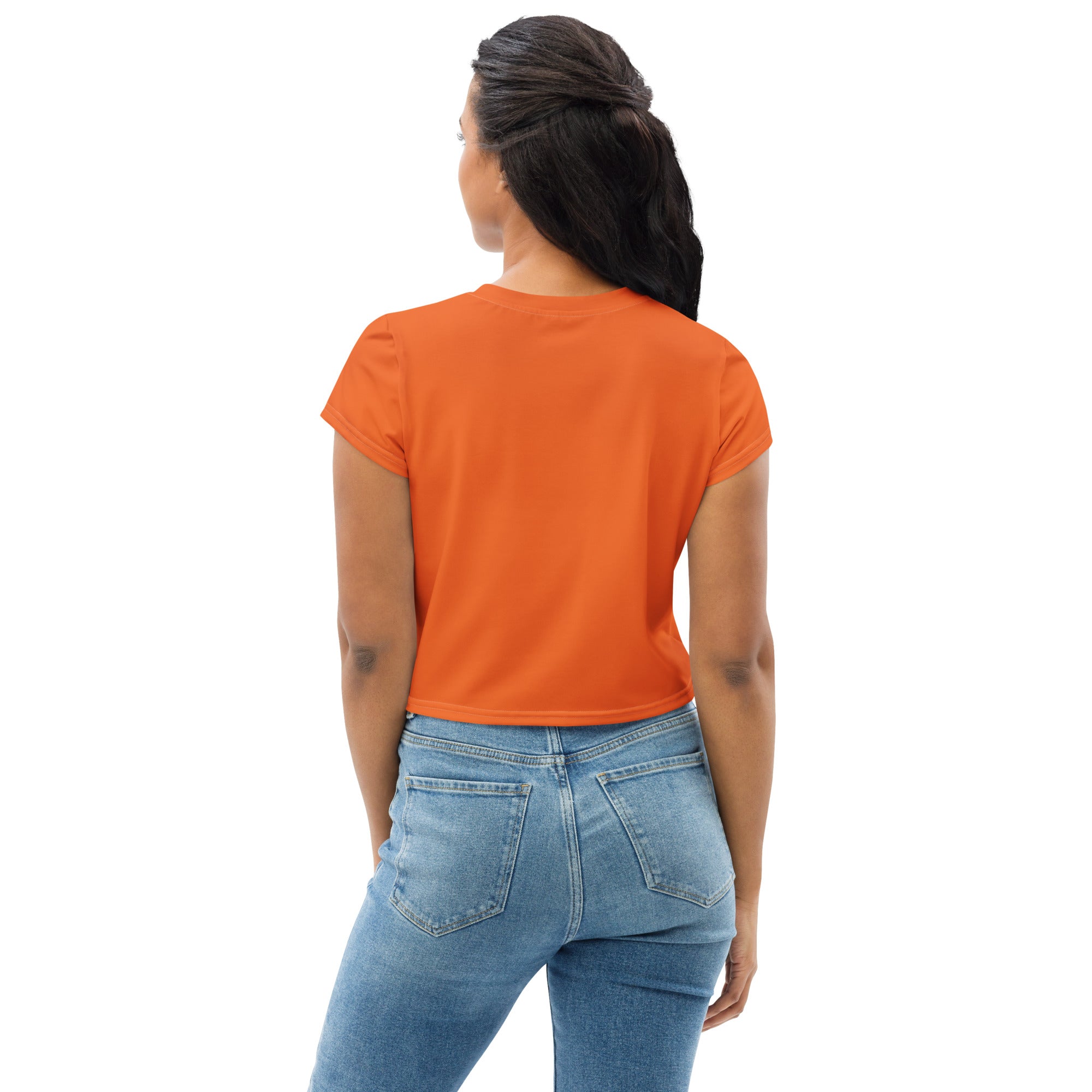 Cool Ginger Cat Crop T-shirt