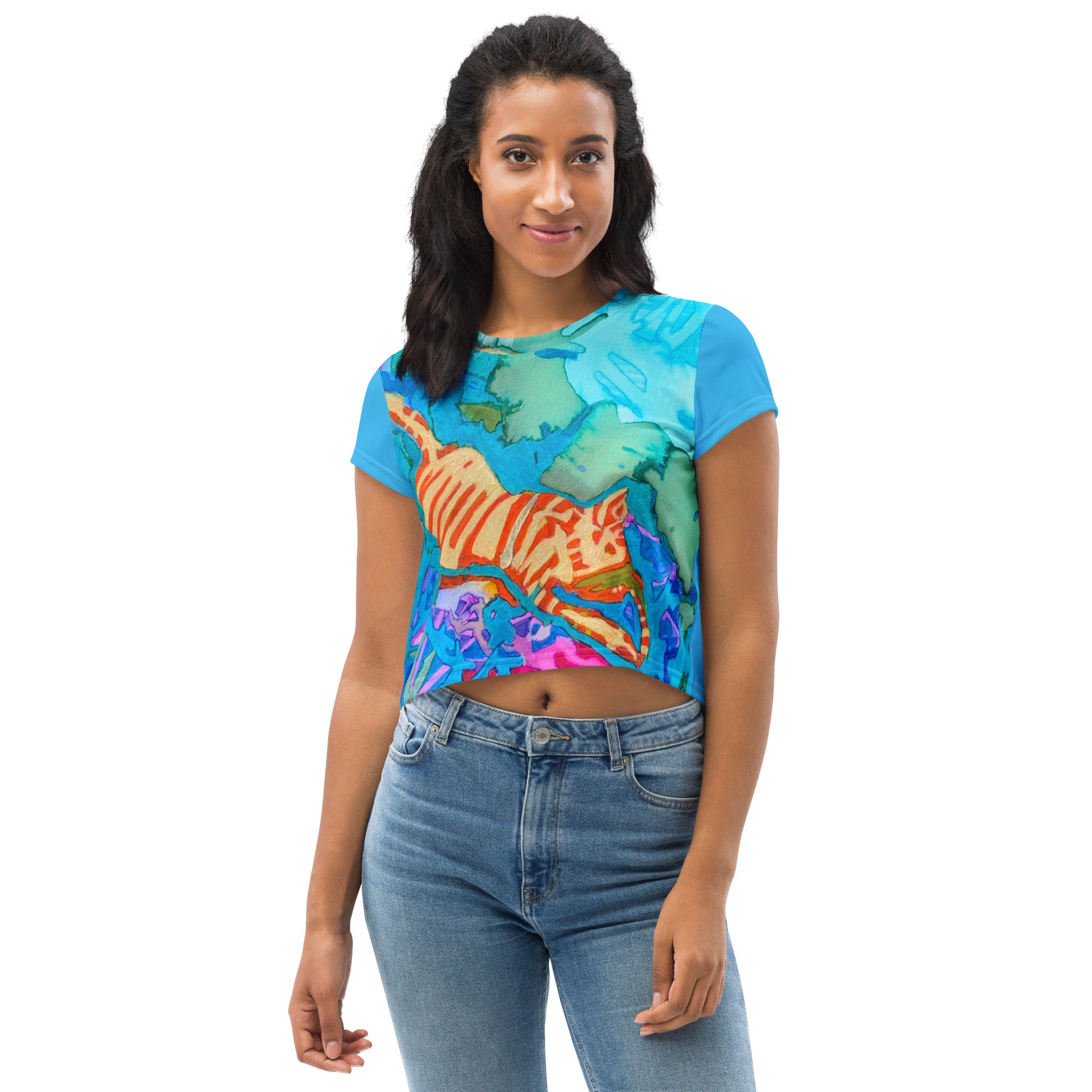Prowler Cat Crop T-shirt