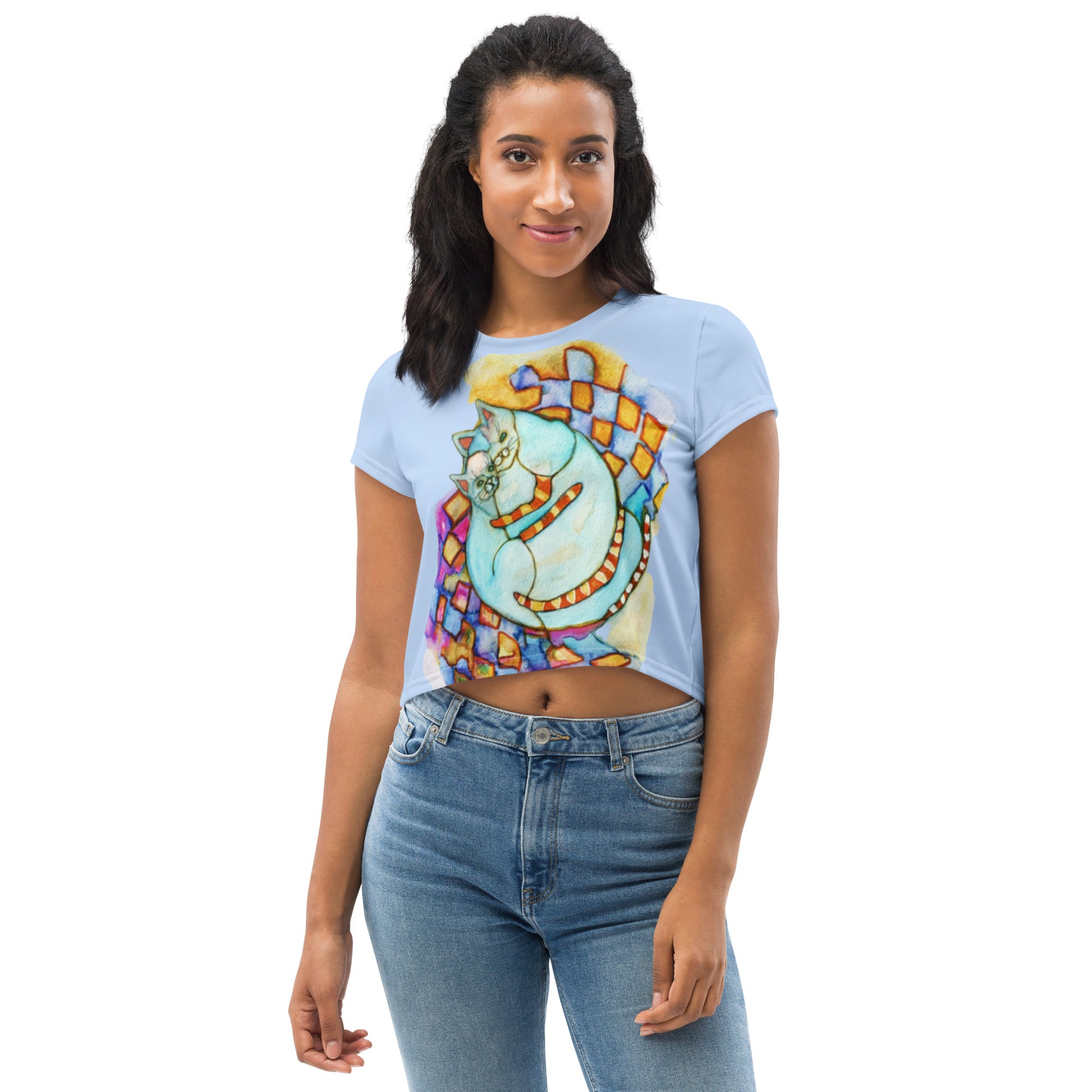 Cuddle Cats Crop T-shirt