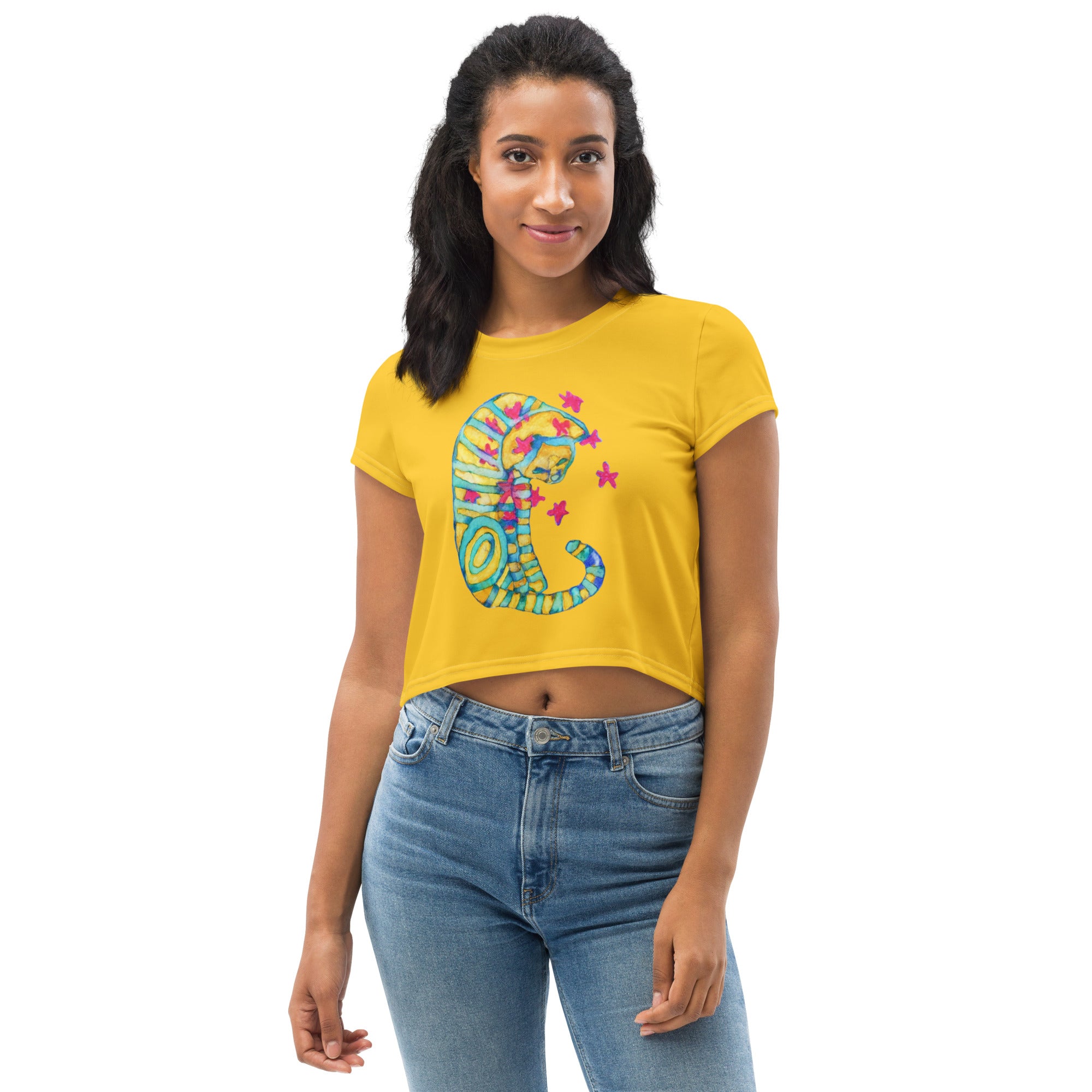 Dreamer Cat Crop T-shirt