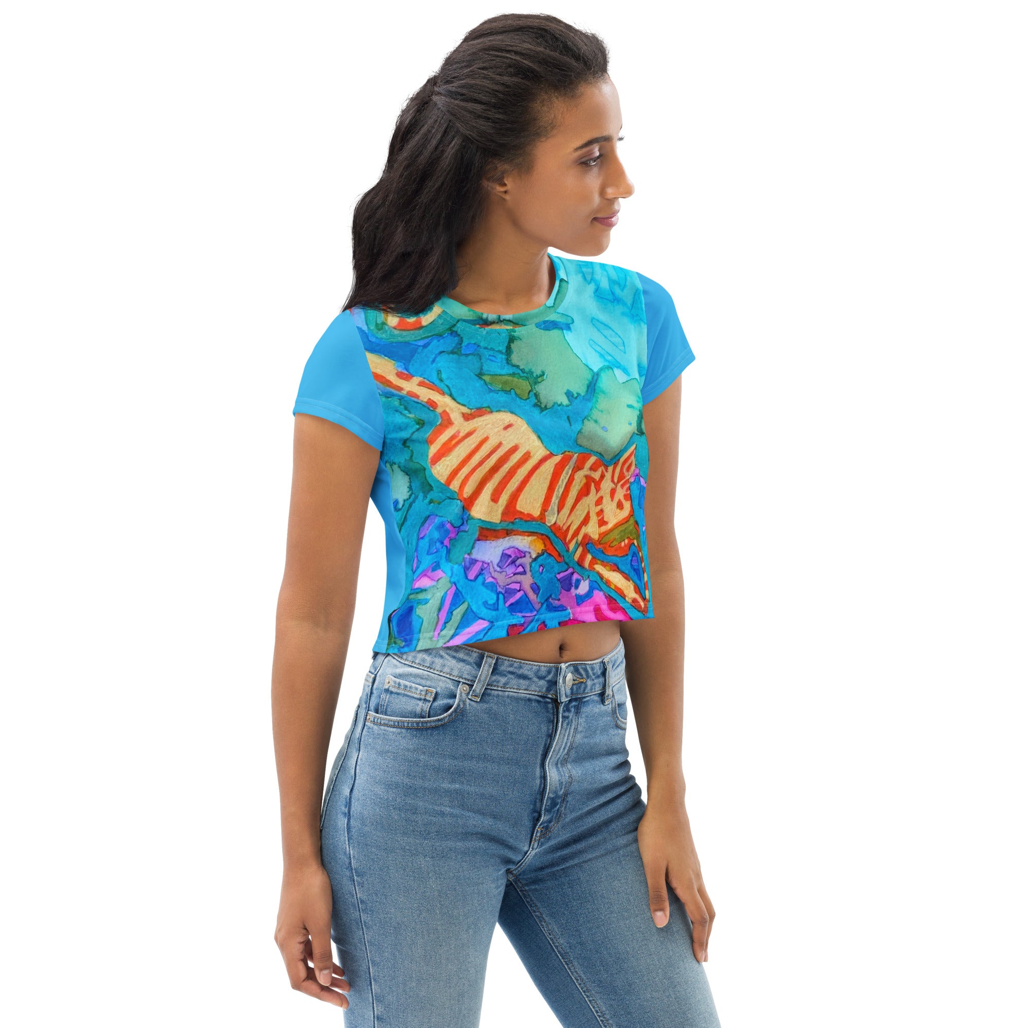 Prowler Cat Crop T-shirt