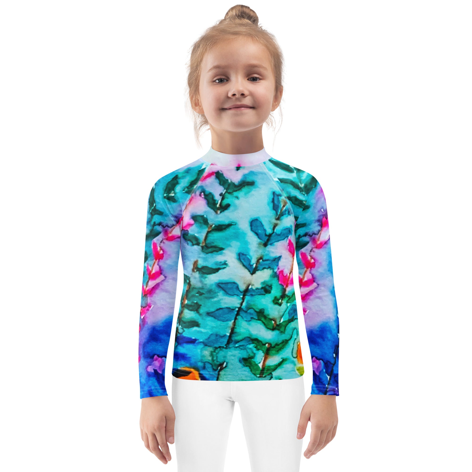 Rainbow Leaves Kids Sun Shirt
