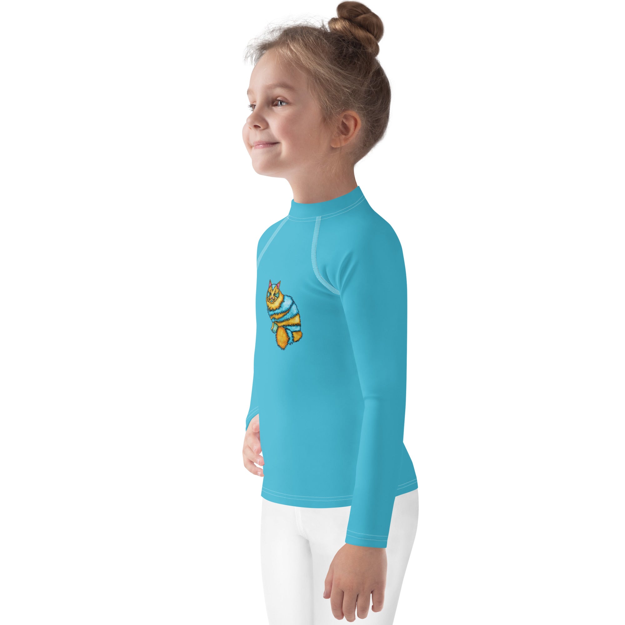Two Tone Cat Kids Sun Shirt