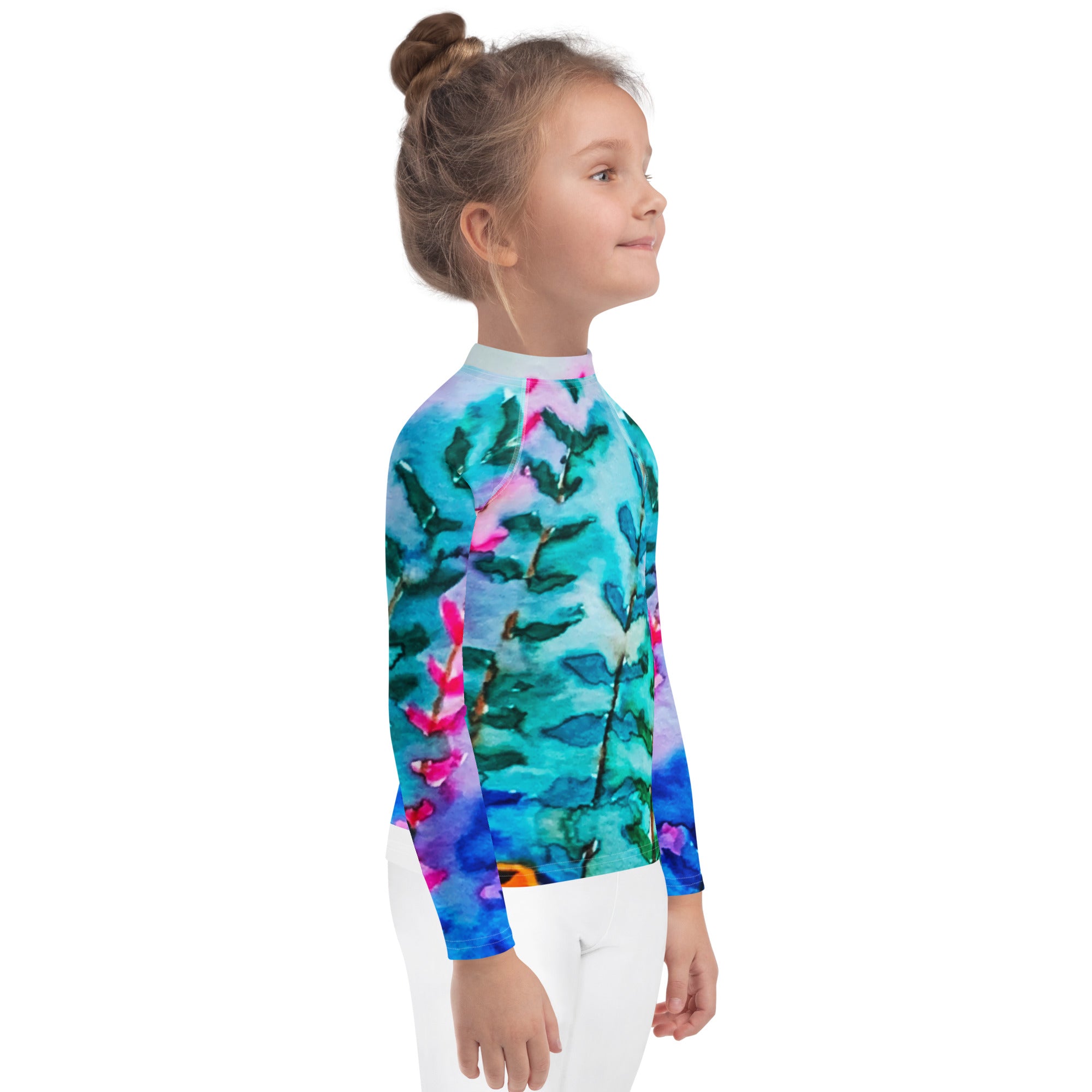 Rainbow Leaves Kids Sun Shirt