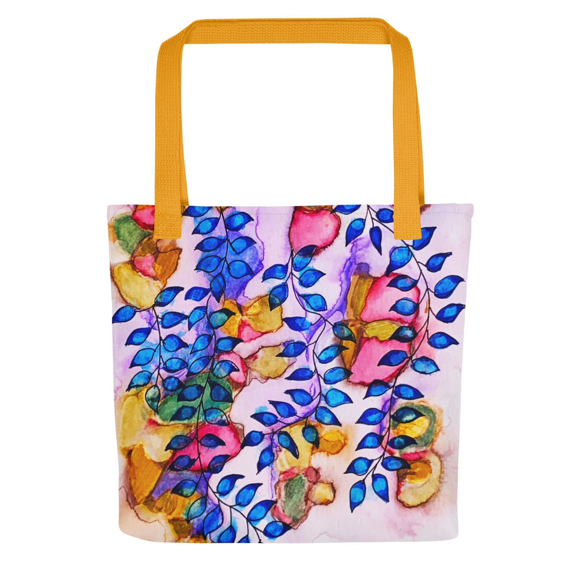 Royal Blue Leaves Tote bag