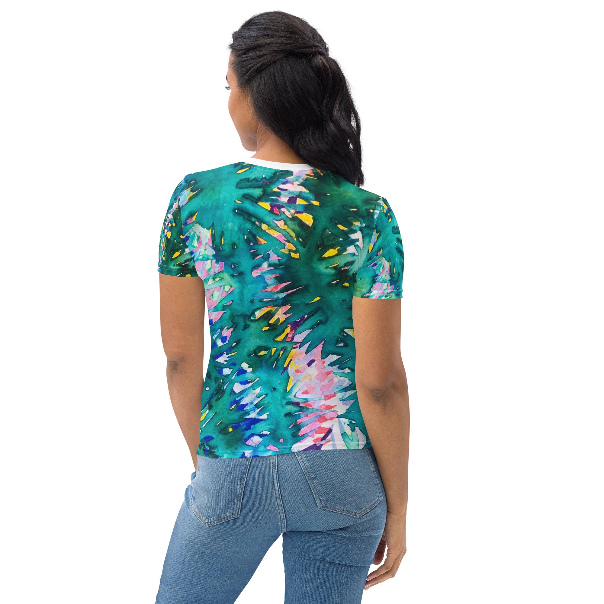 Looking Glass Leaves Abstract Women's T-shirt