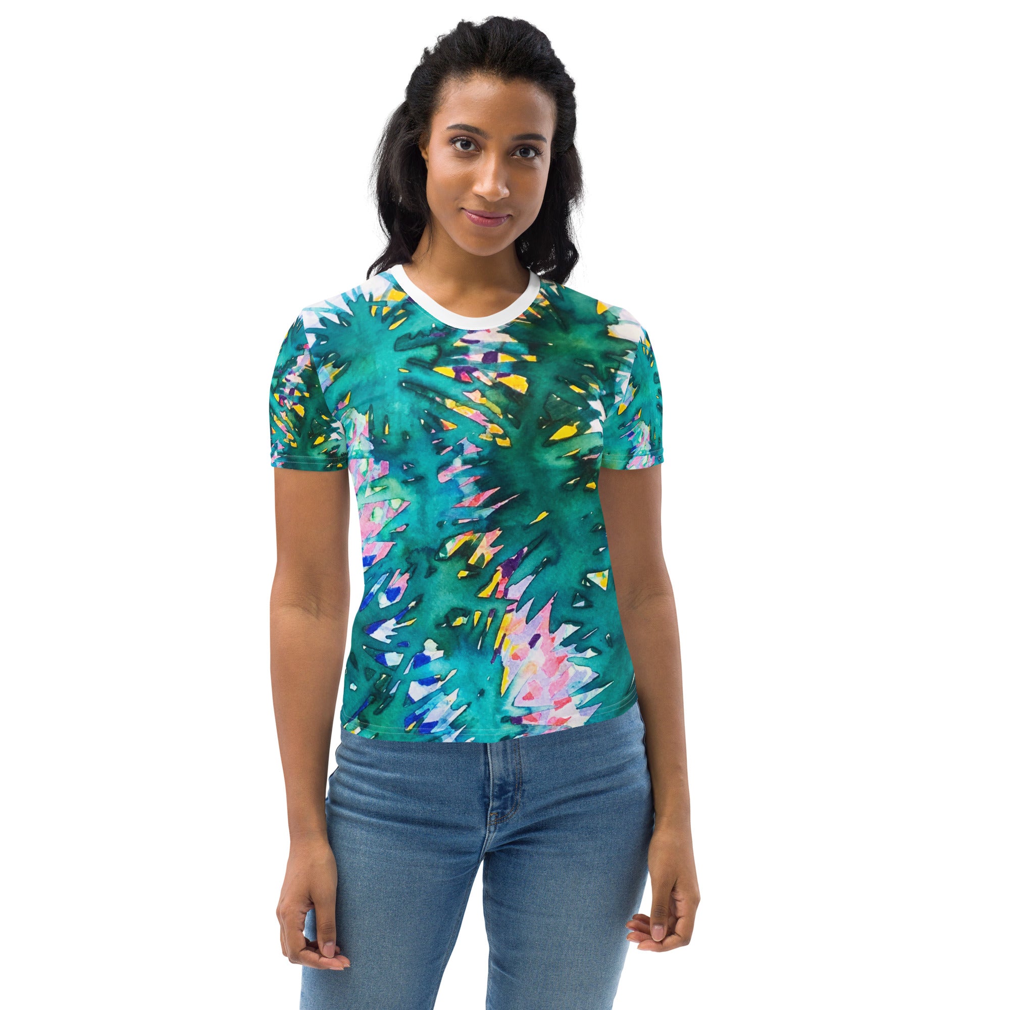 Looking Glass Leaves Abstract Women's T-shirt