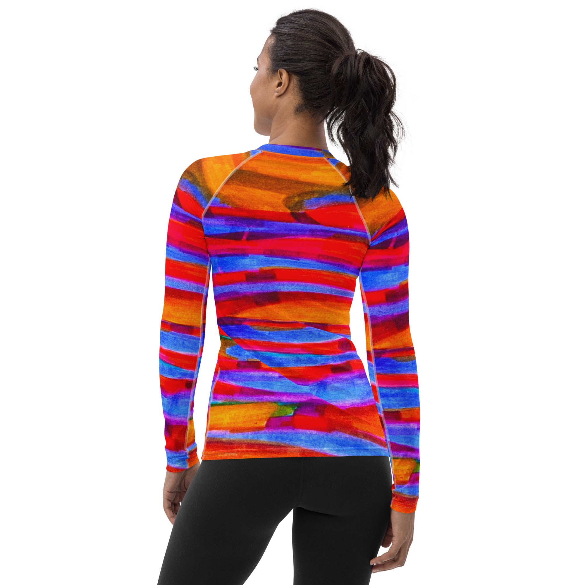 Gentle Slopes Abstract Women's Sun Shirt