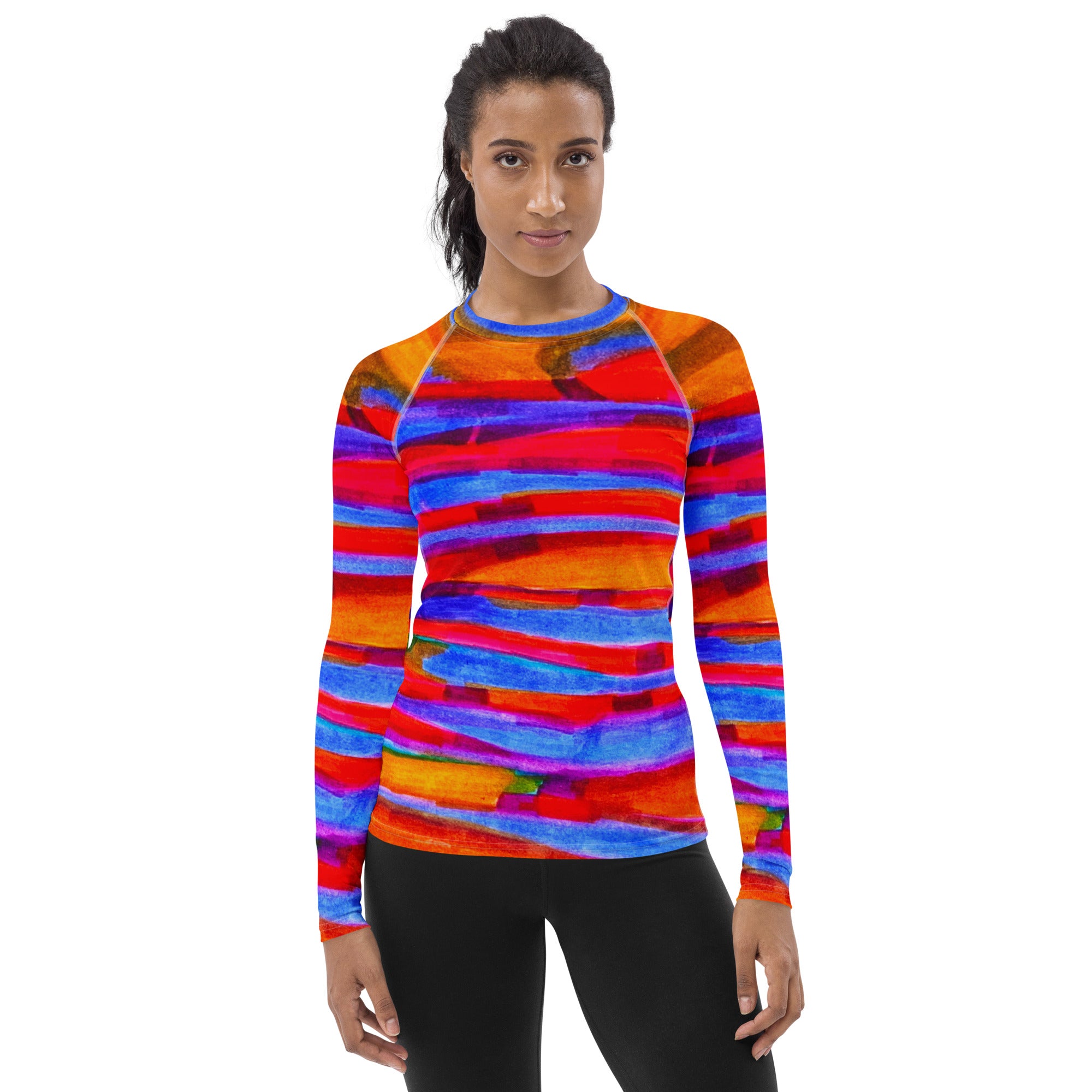 Gentle Slopes Abstract Women's Sun Shirt