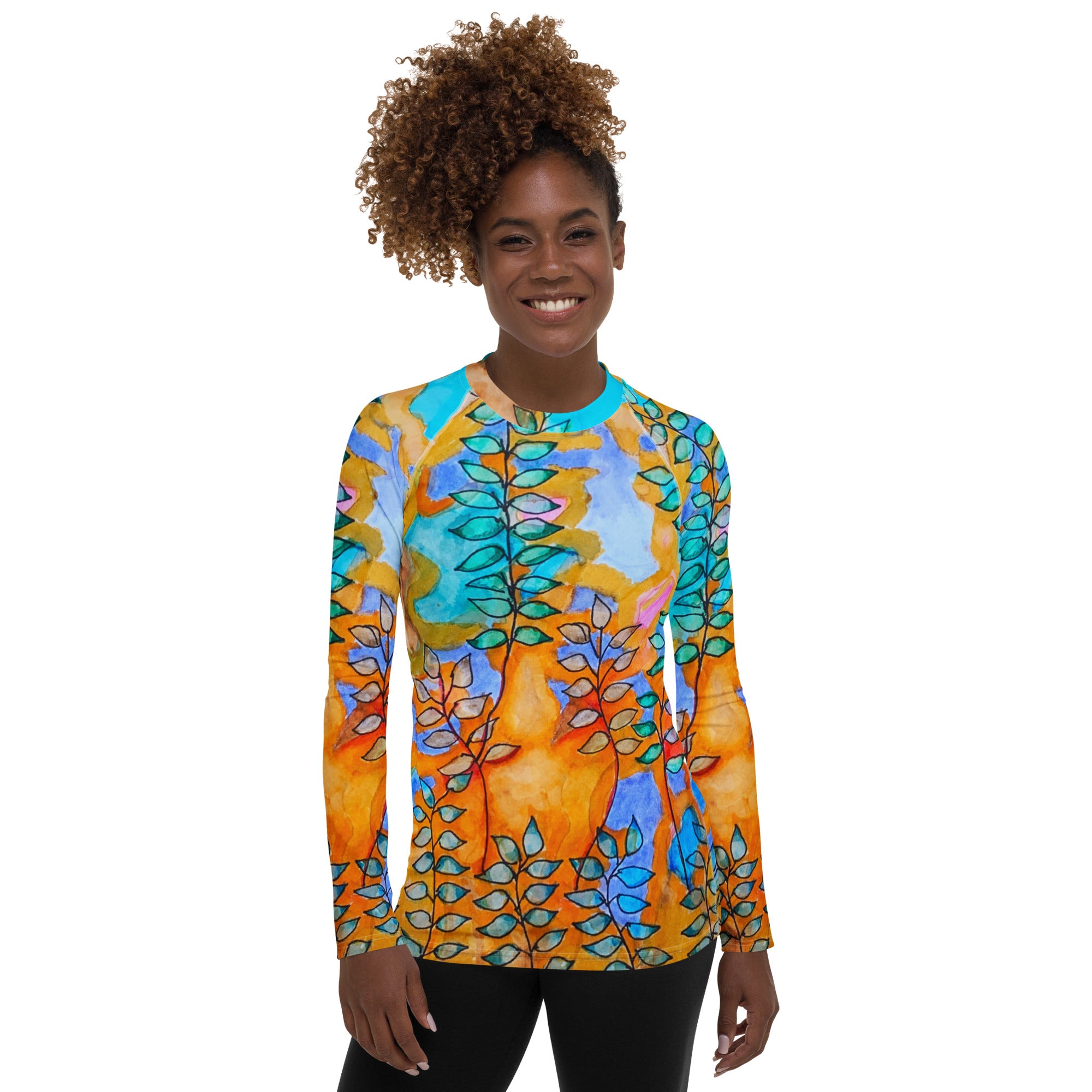 Fire Wind Leaves Women's Sun Shirt