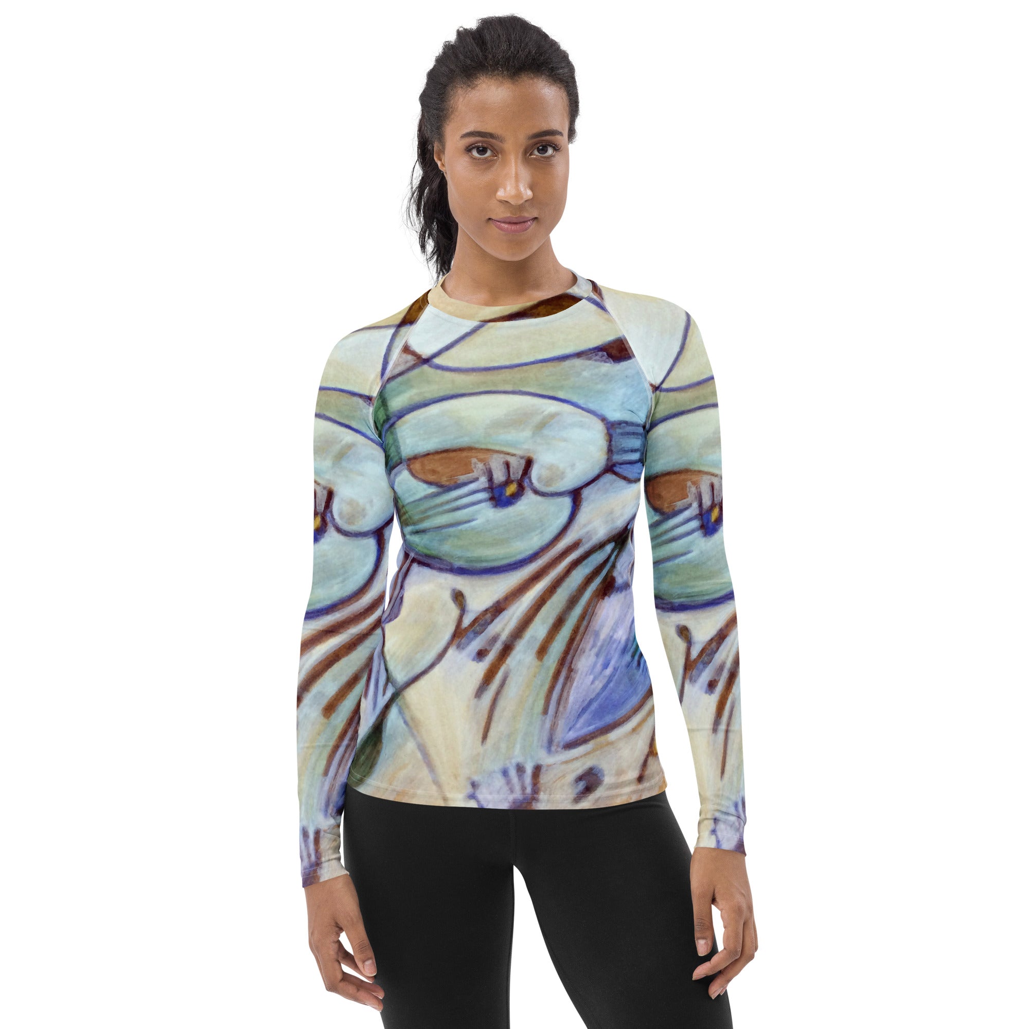 Warm Slowly Abstract Women's Sun Shirt