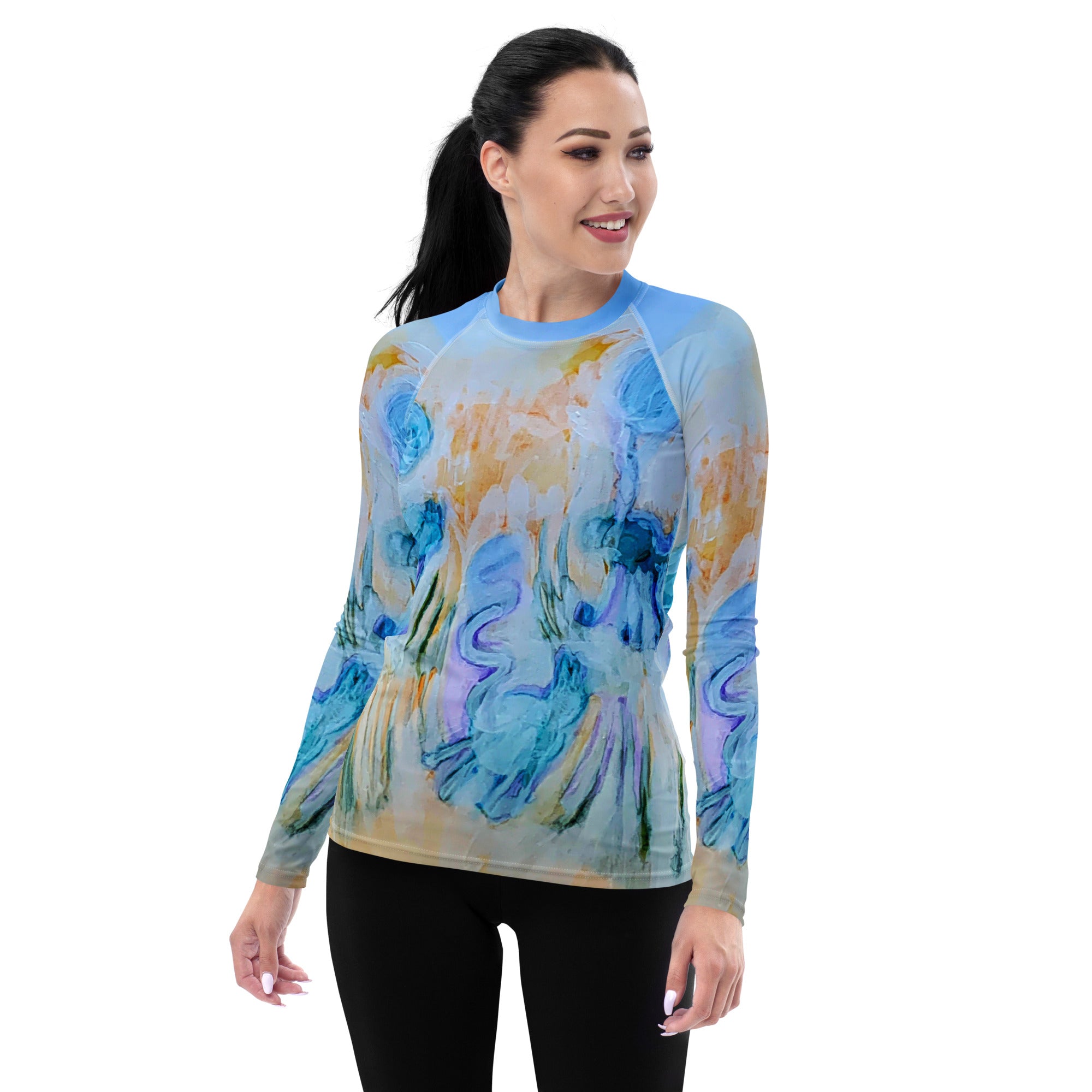 Softly Abstract Women's Sun Shirt