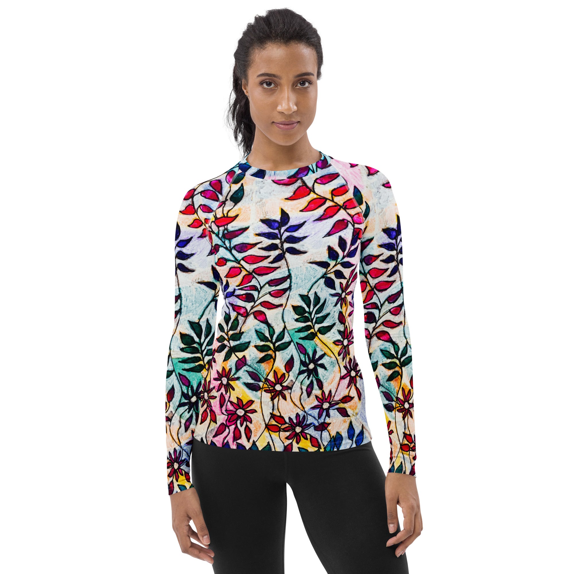 Flowering Leaves Women's Sun Shirt