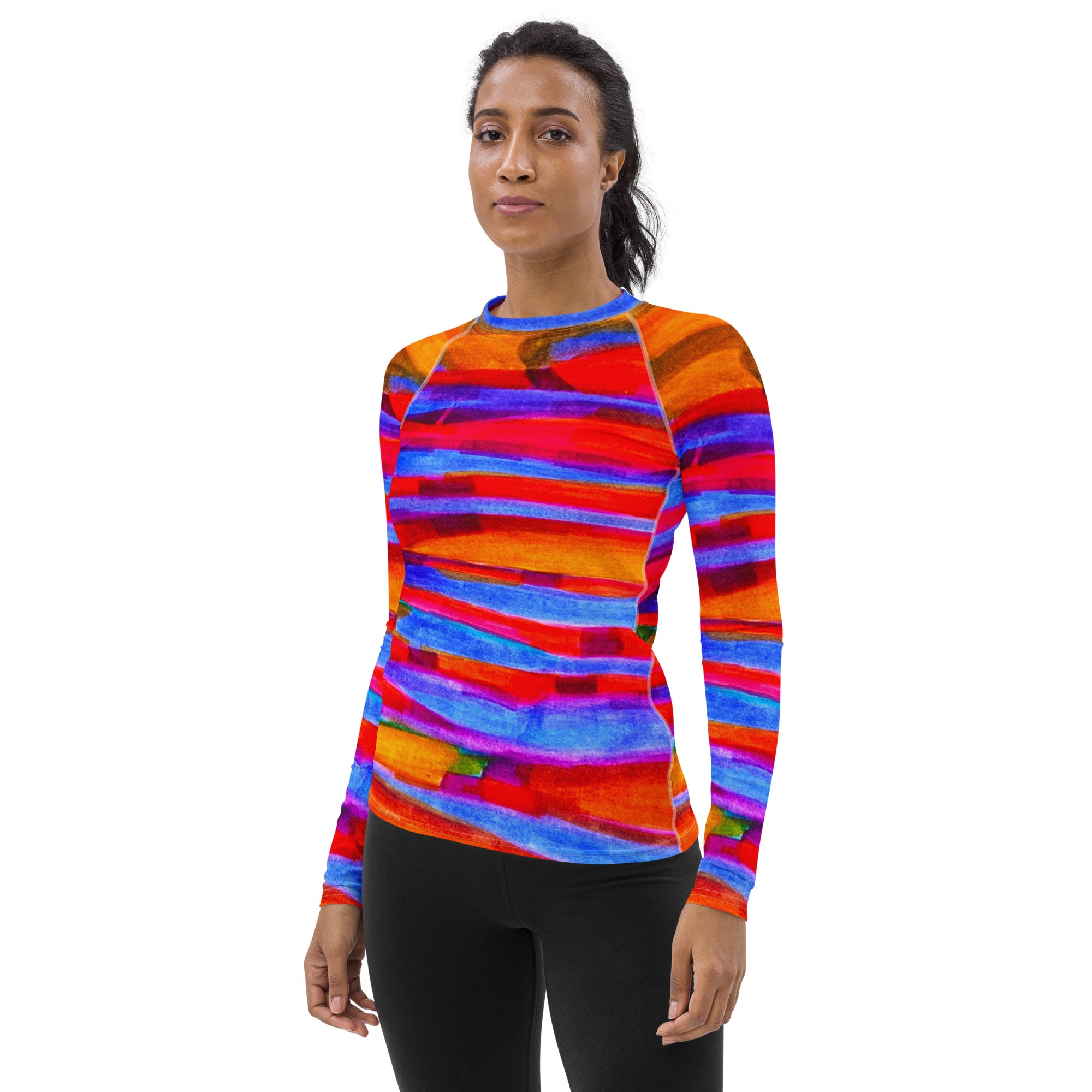 Gentle Slopes Abstract Women's Sun Shirt