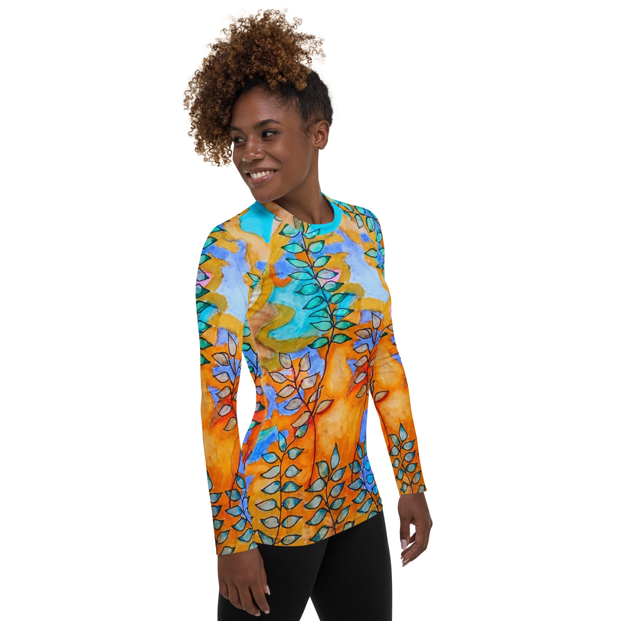 Fire Wind Leaves Women's Sun Shirt