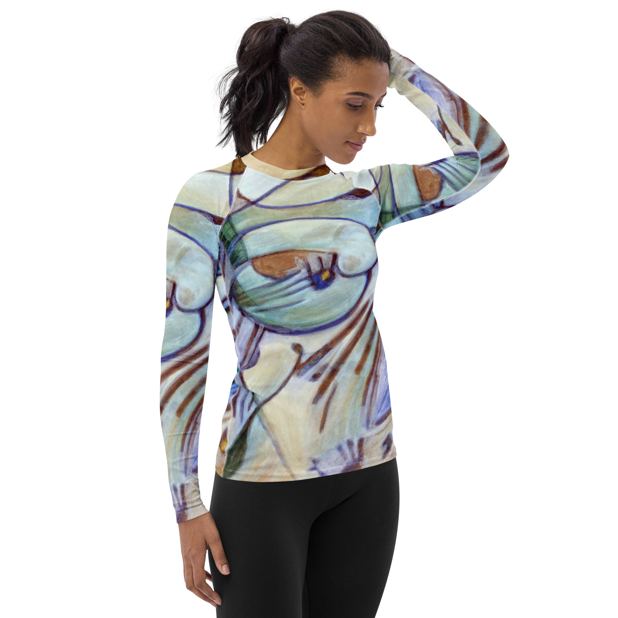 Warm Slowly Abstract Women's Sun Shirt