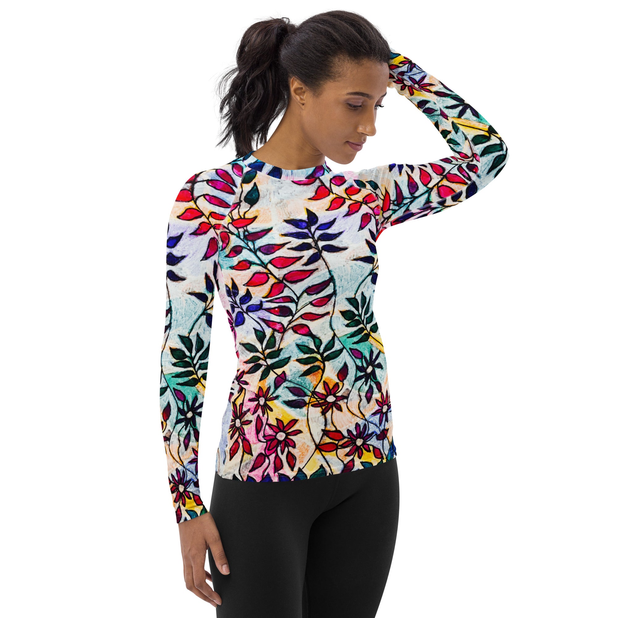 Flowering Leaves Women's Sun Shirt