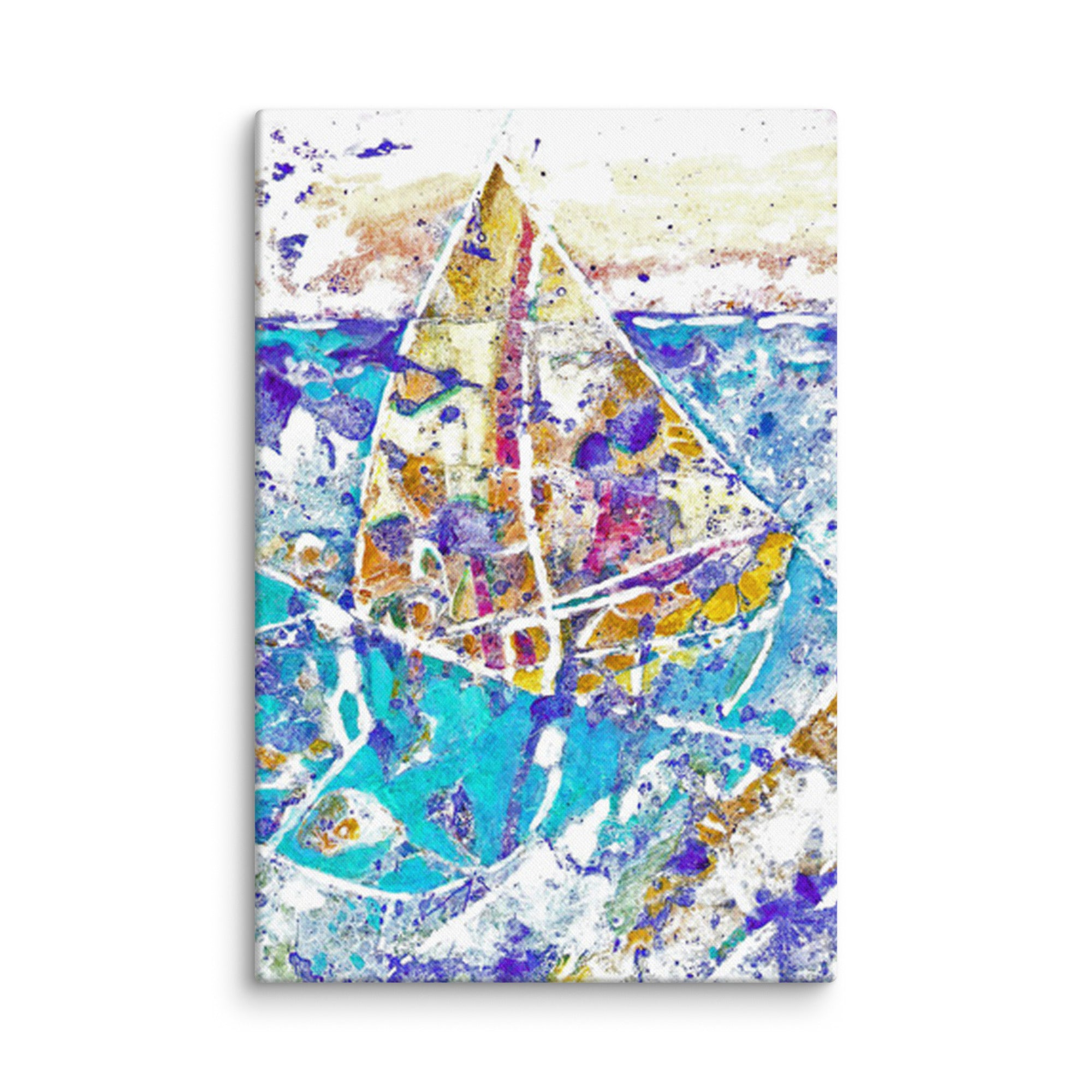 Sailing Canvas Print Unframed