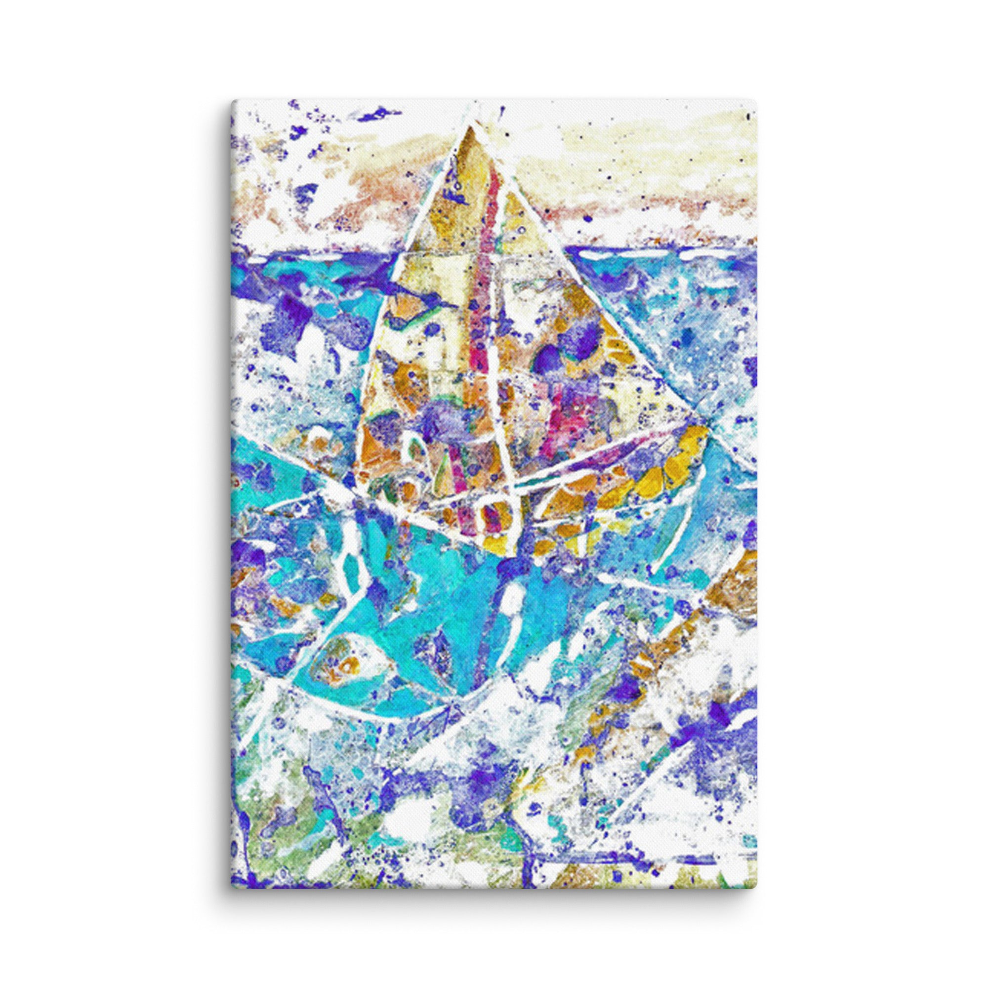 Sailing Abstract Large Artwork 40x60