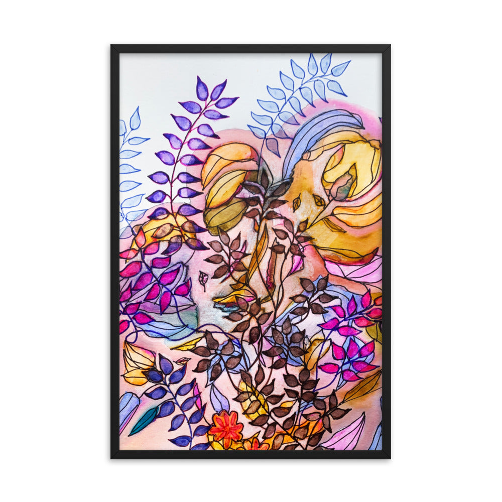 Light Leaves Framed Poster