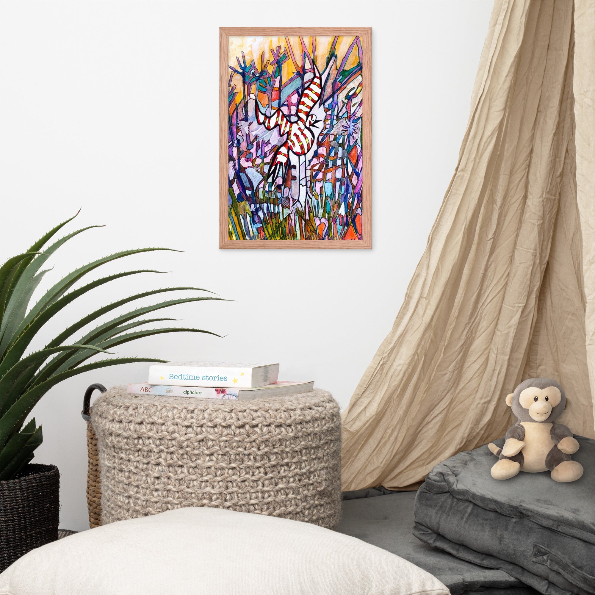 Jabber Abstract Framed Poster