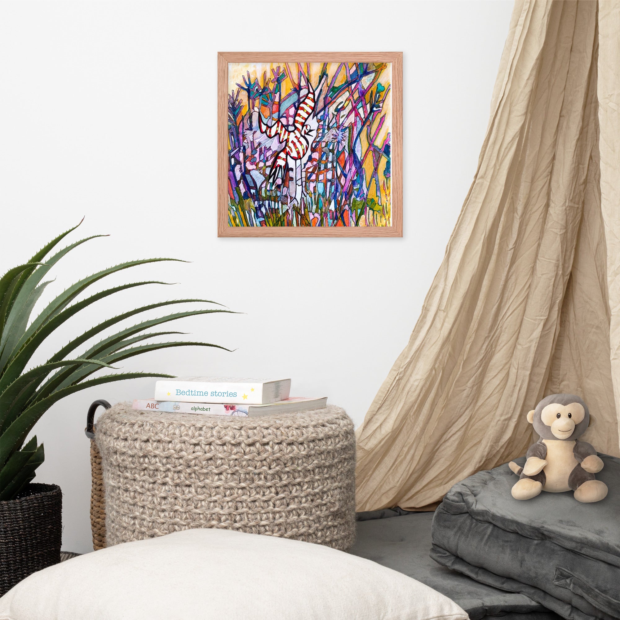 Jabber Abstract Framed Poster