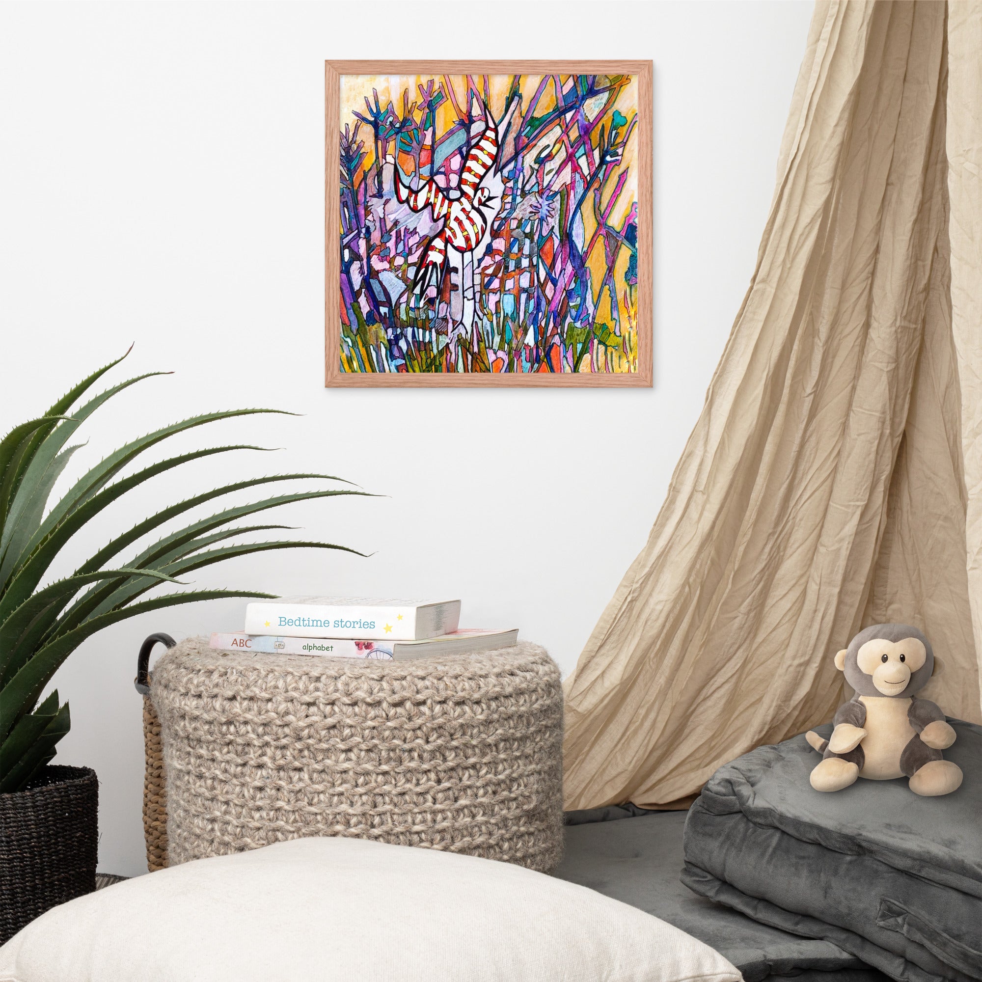 Jabber Abstract Framed Poster