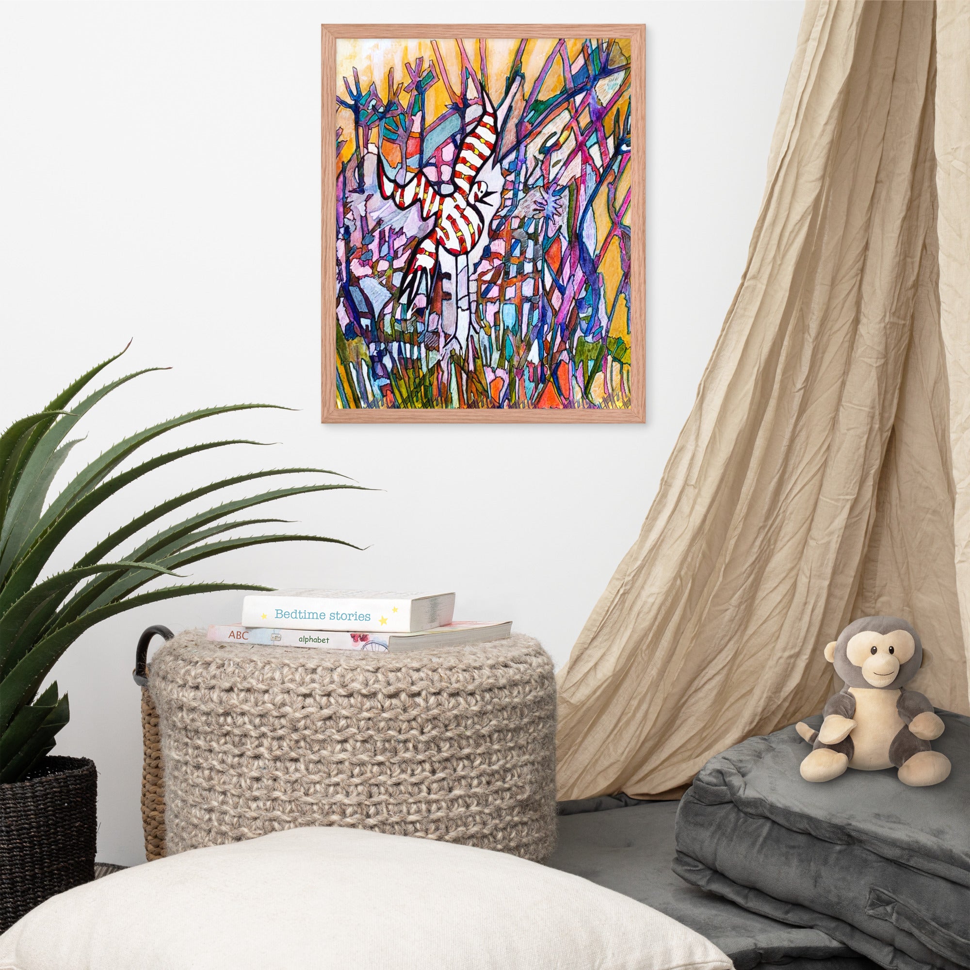 Jabber Abstract Framed Poster