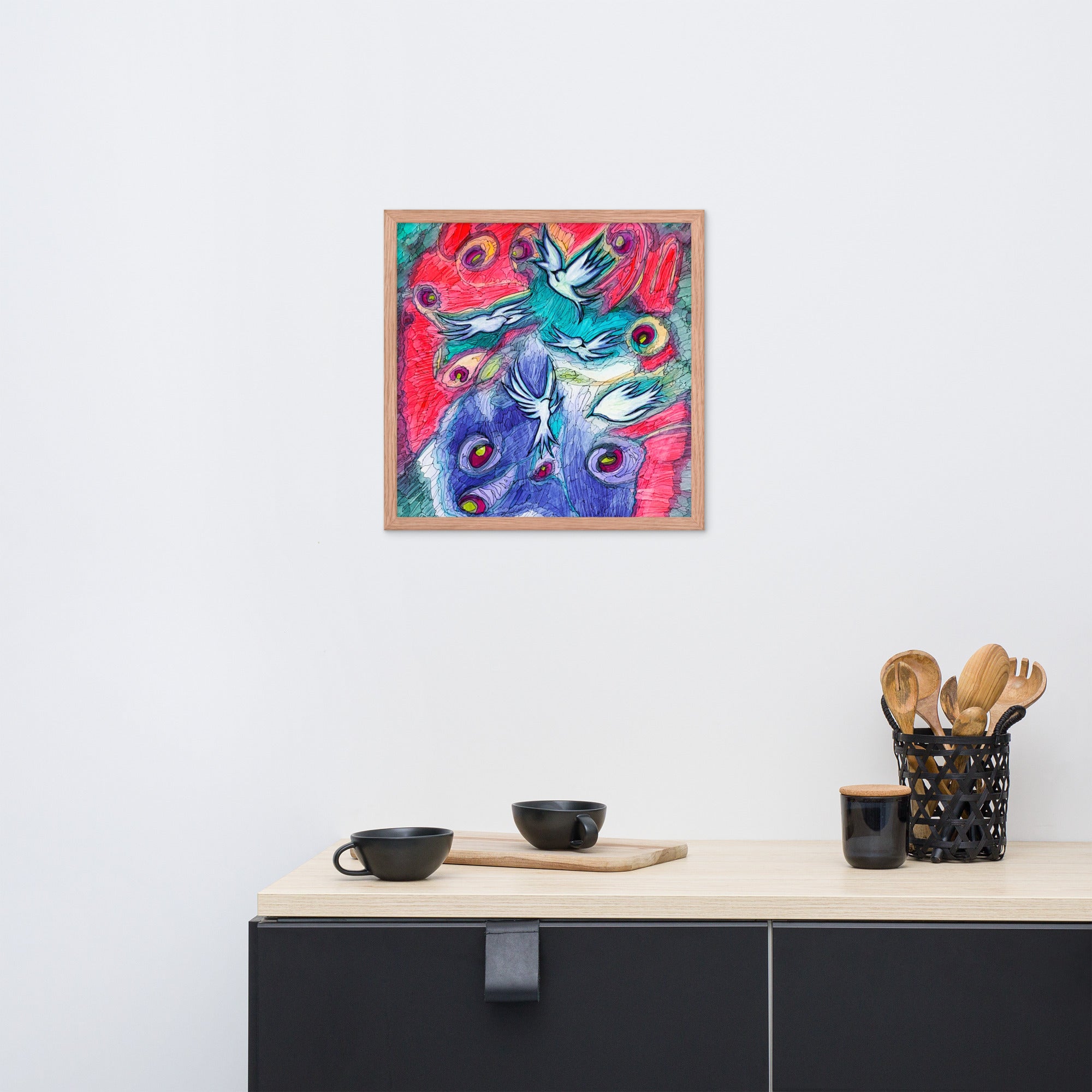 Wind Dancers Abstract Framed Poster