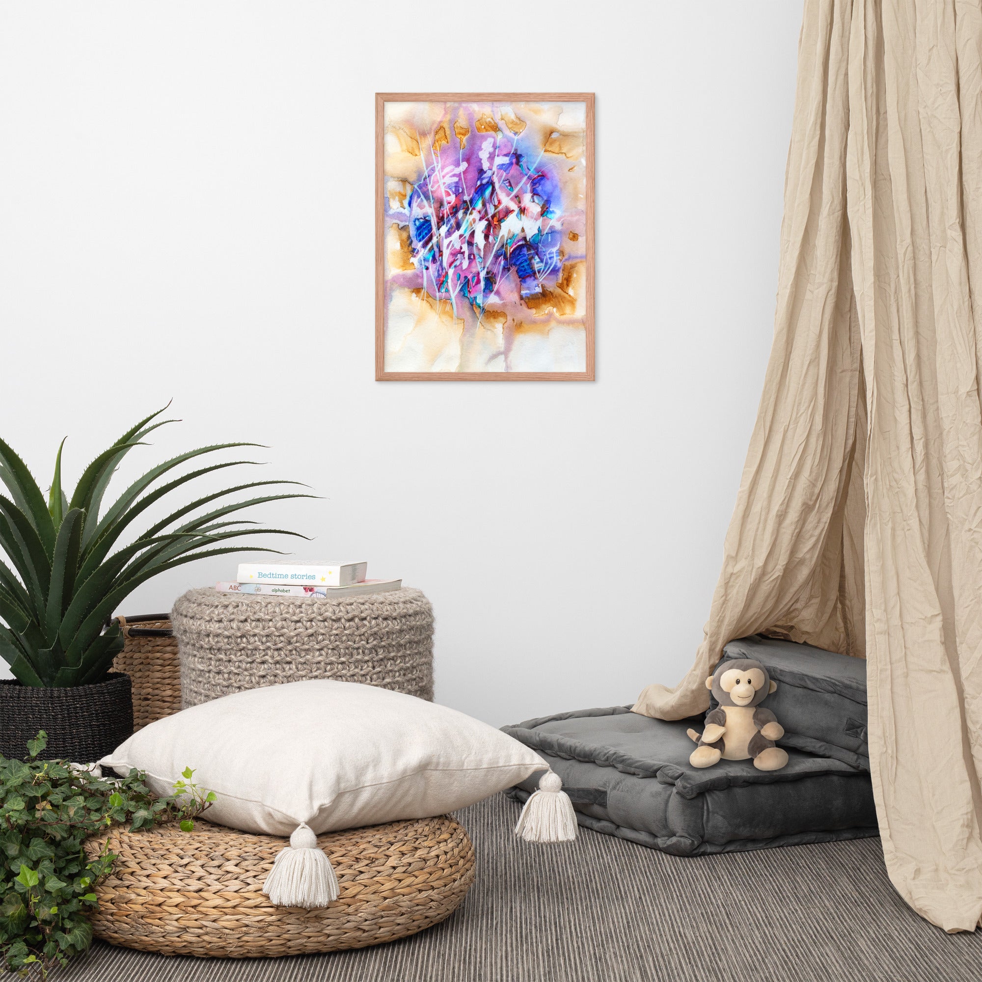 Synapse Abstract Poster Framed - Art Love Decor