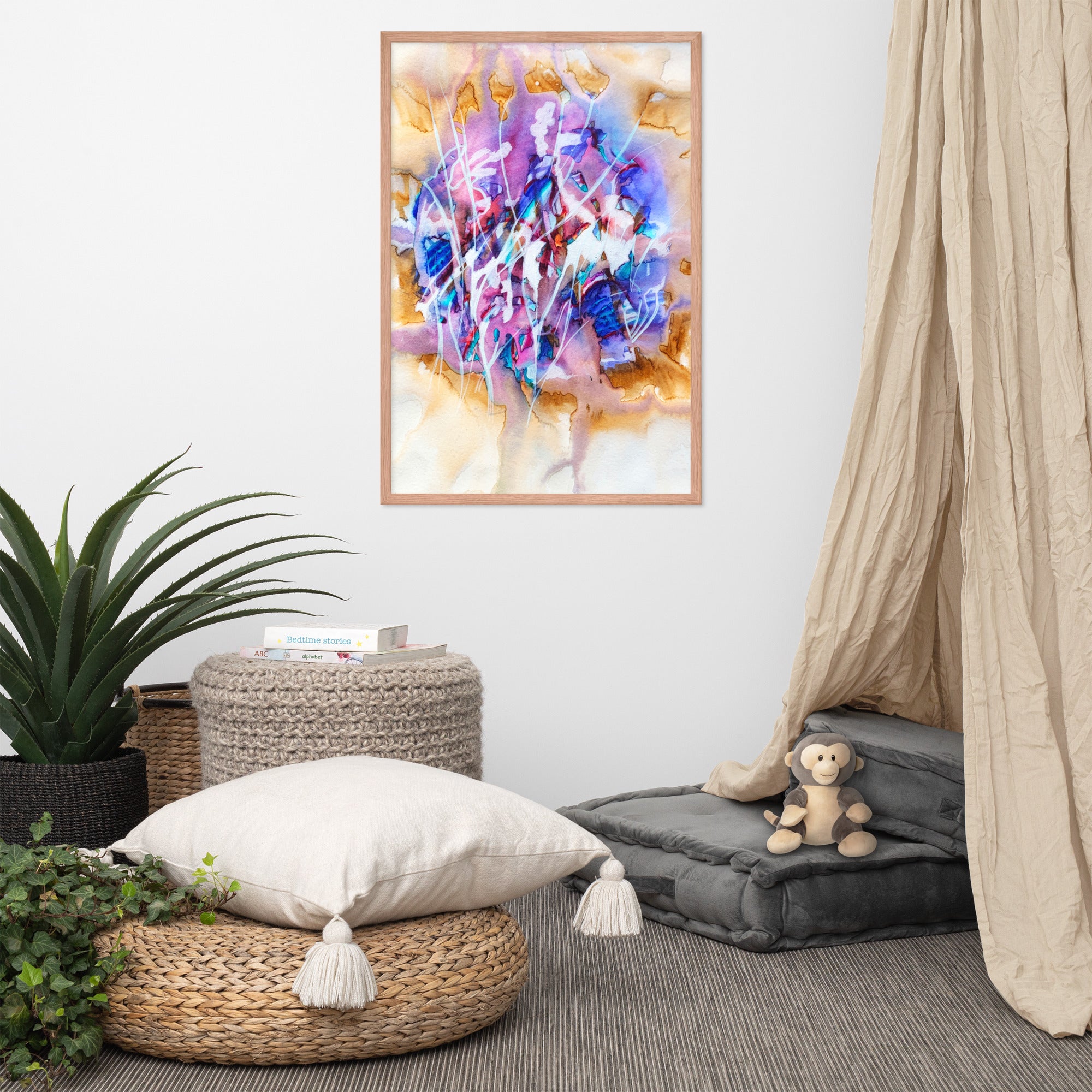 Synapse Abstract Poster Framed - Art Love Decor