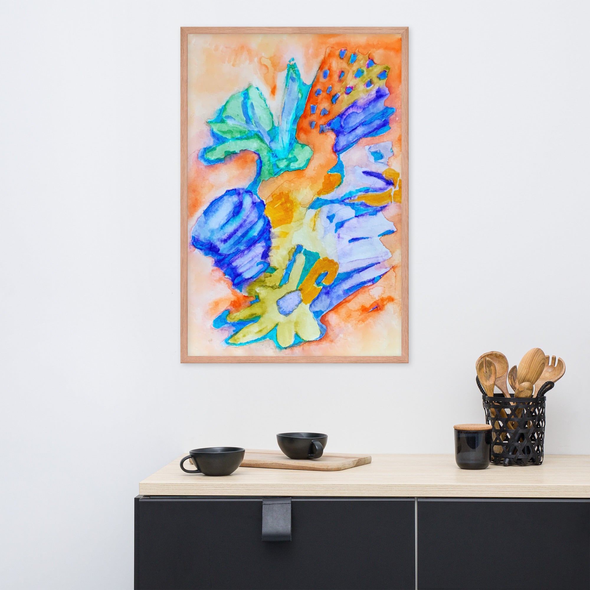 Spinner Wind Abstract Framed Poster