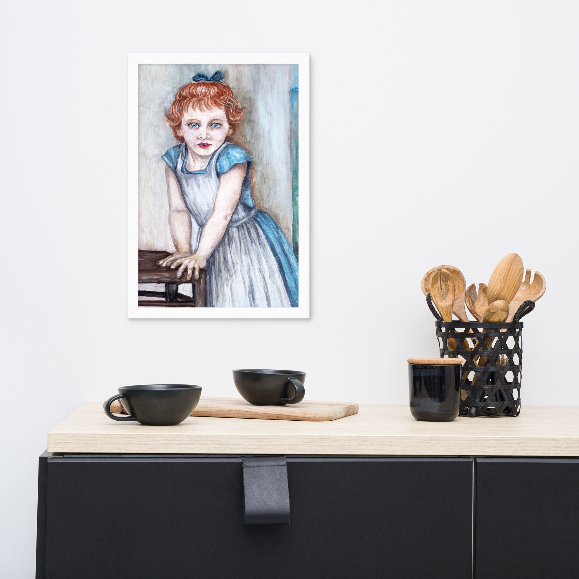 Katie Portrait Framed Poster