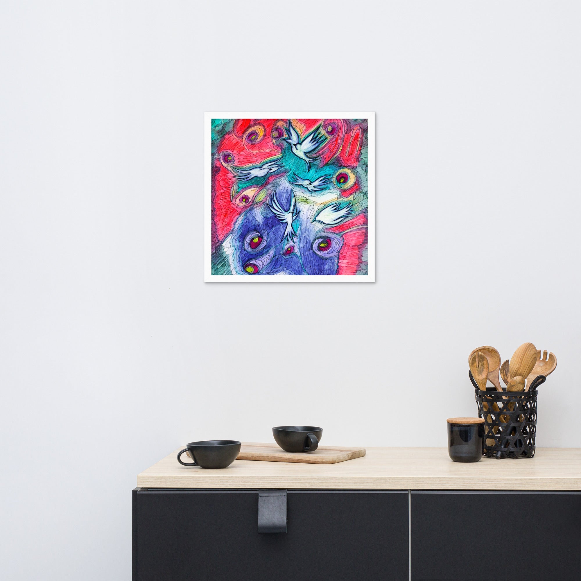 Wind Dancers Abstract Framed Poster