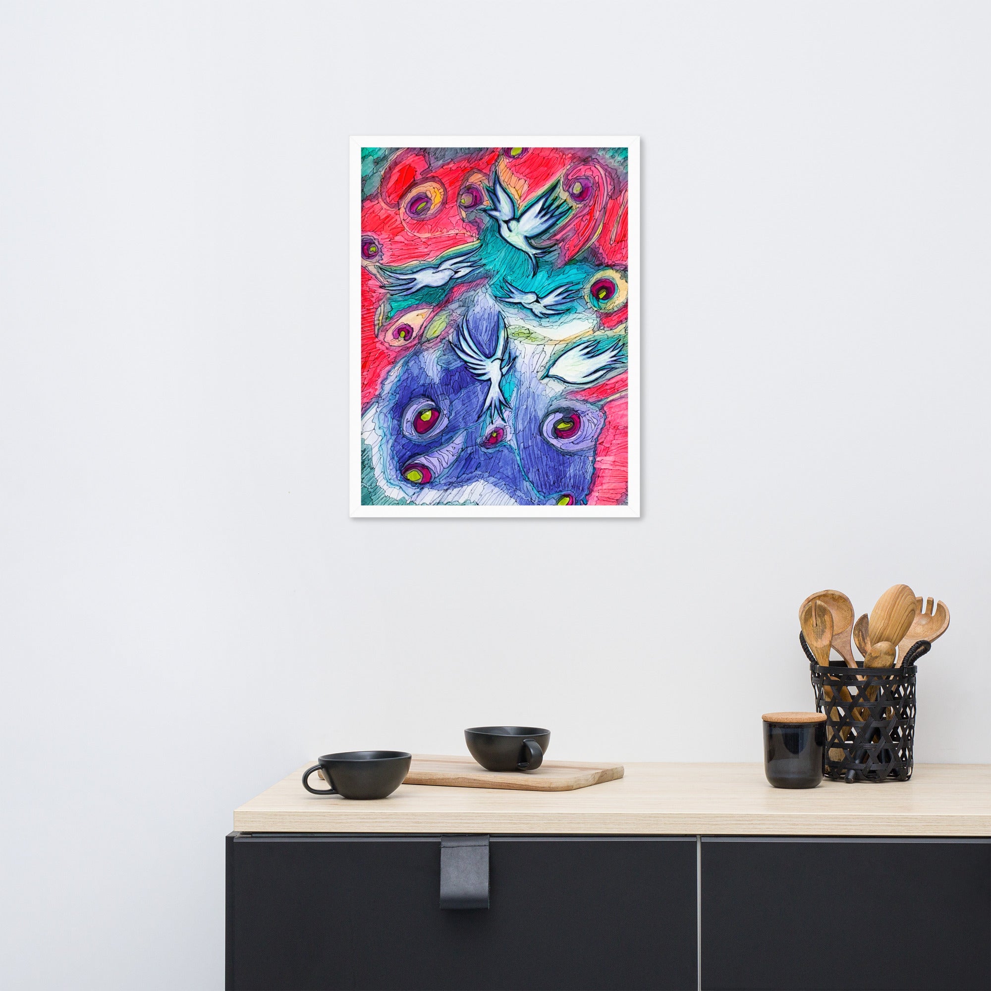 Wind Dancers Abstract Framed Poster