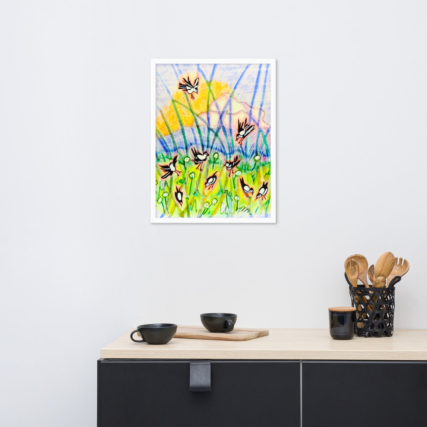 Winter Caps Framed poster