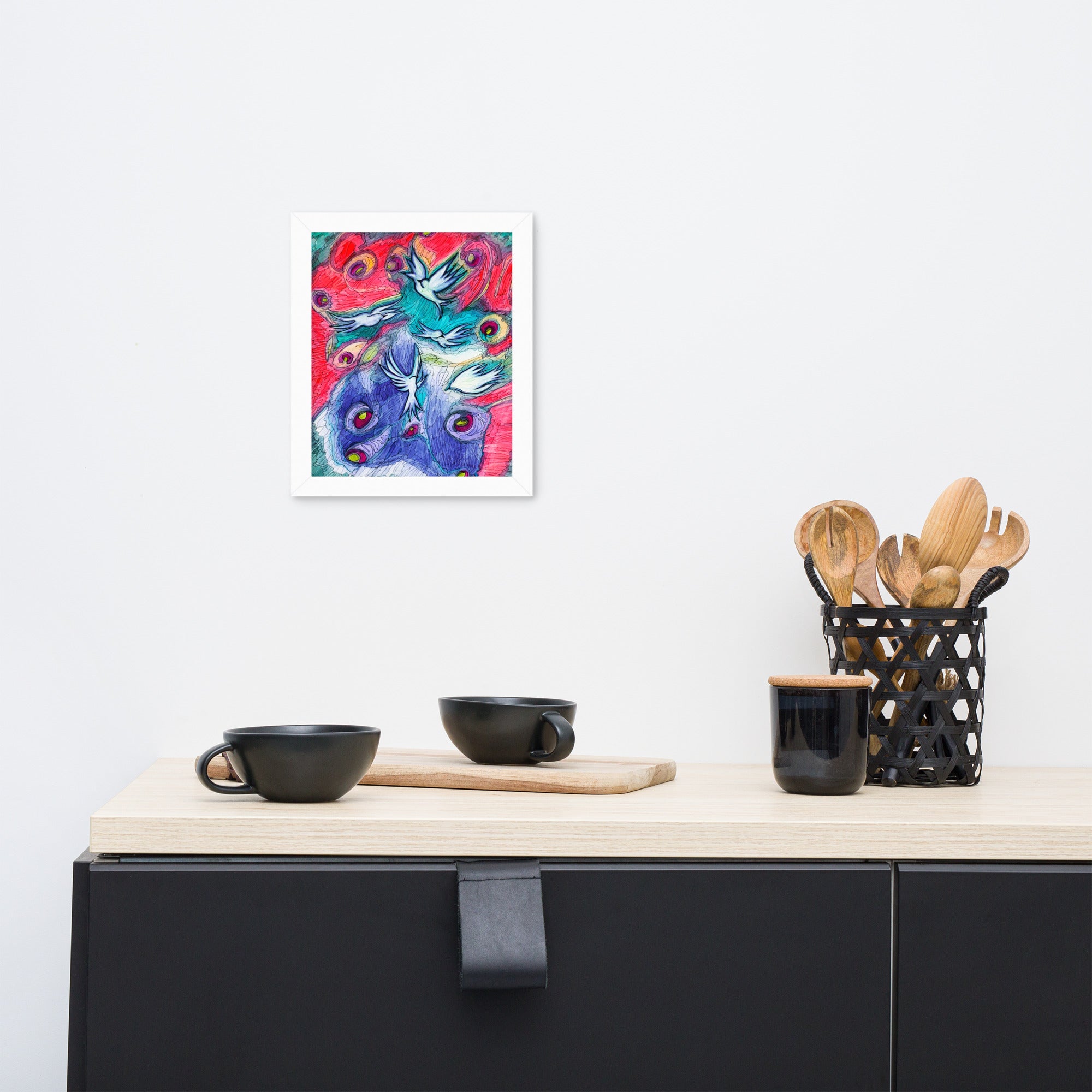 Wind Dancers Abstract Framed Poster